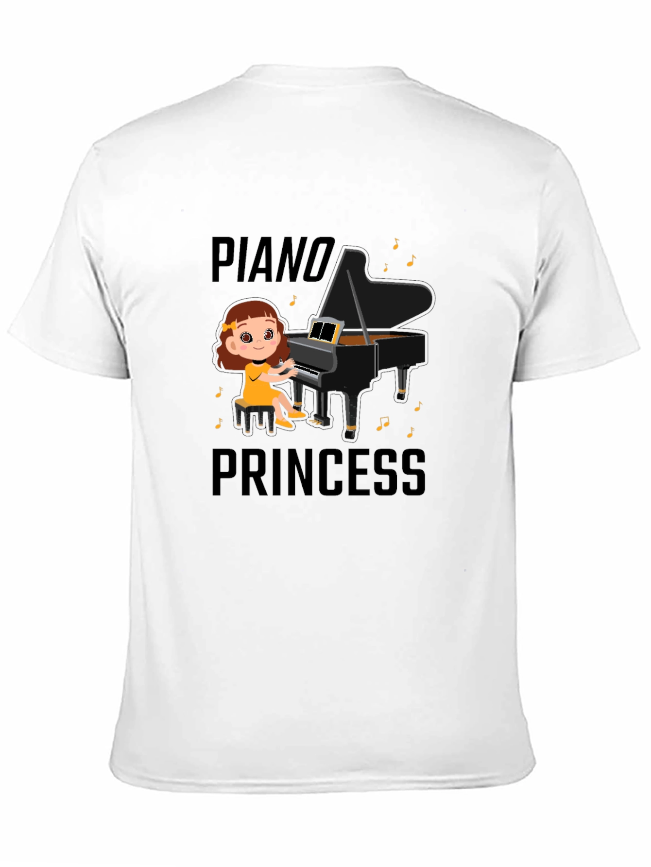 Piano Princess T-Shirt - Cute Musical Design