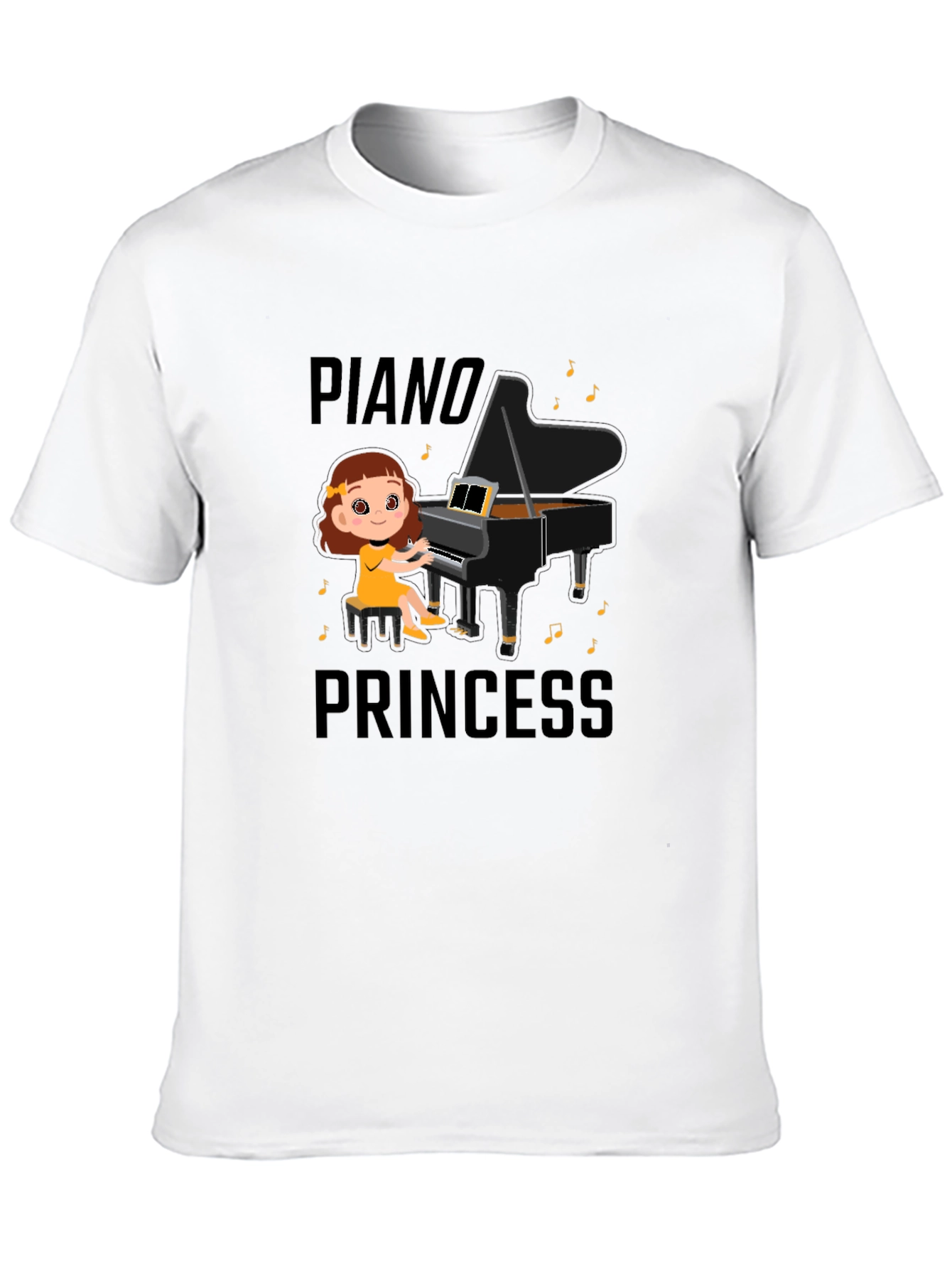 Piano Princess T-Shirt - Cute Musical Design