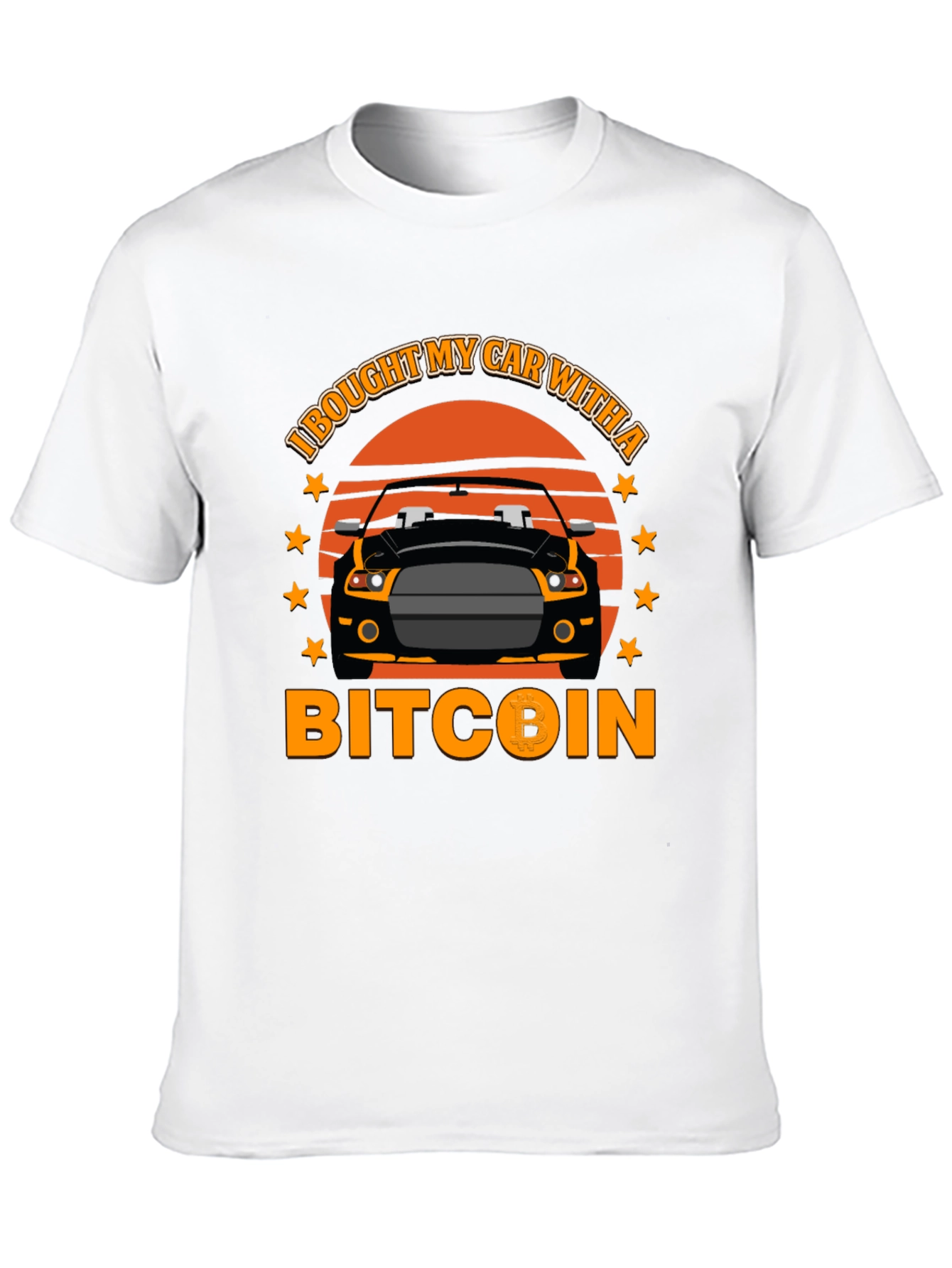 Bitcoin Car T-Shirt - Crypto Investor Tee
