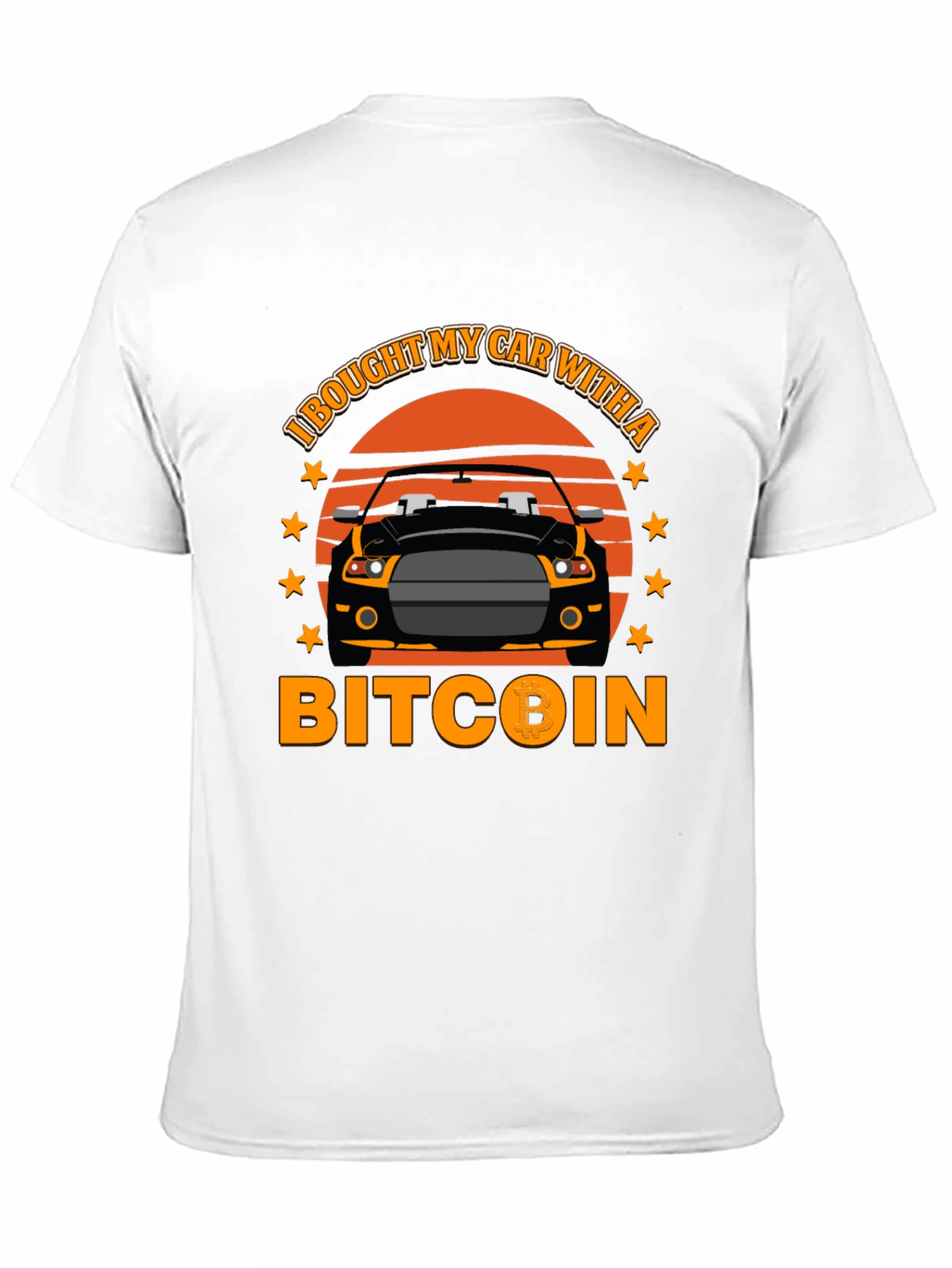 Bitcoin Car T-Shirt - Crypto Investor Tee