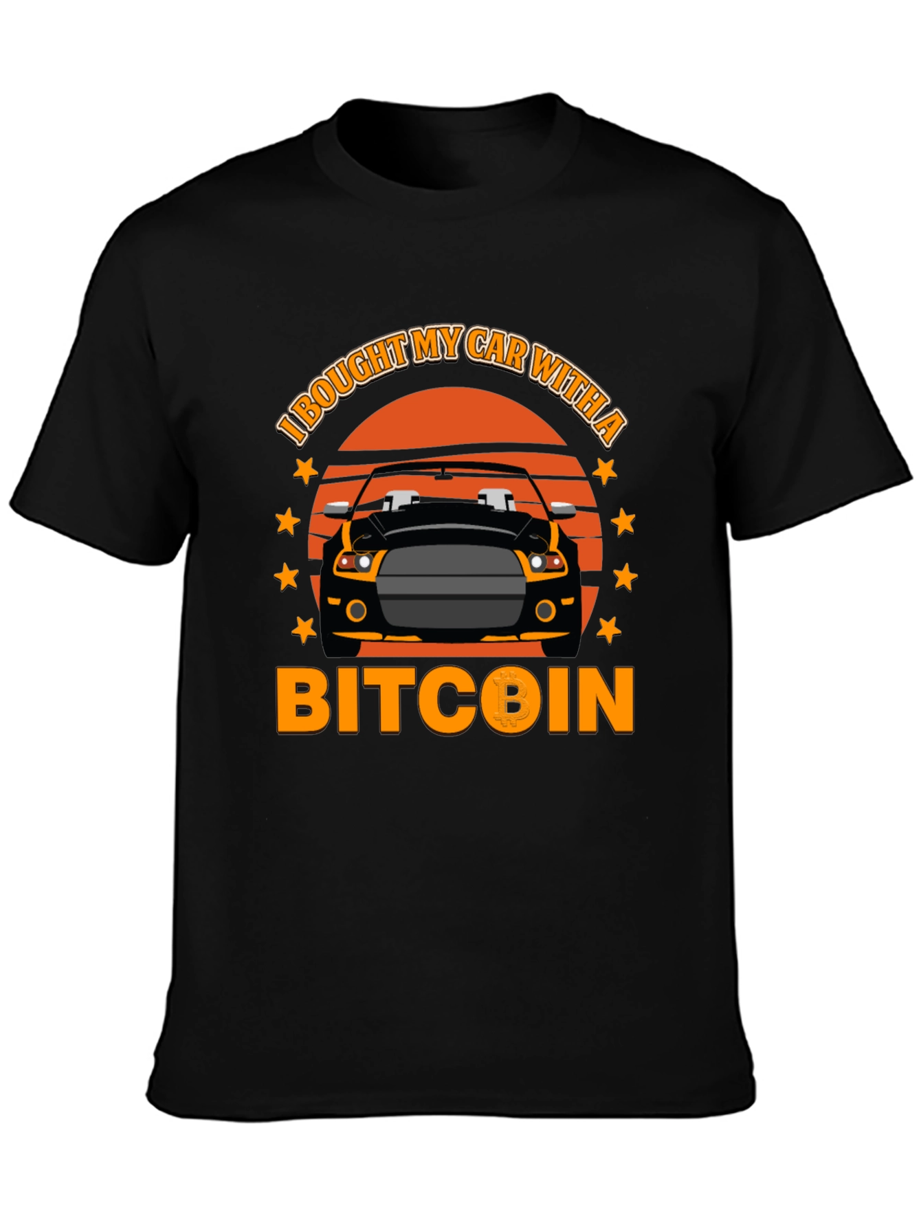 Bitcoin Car T-Shirt - Crypto Investor Tee