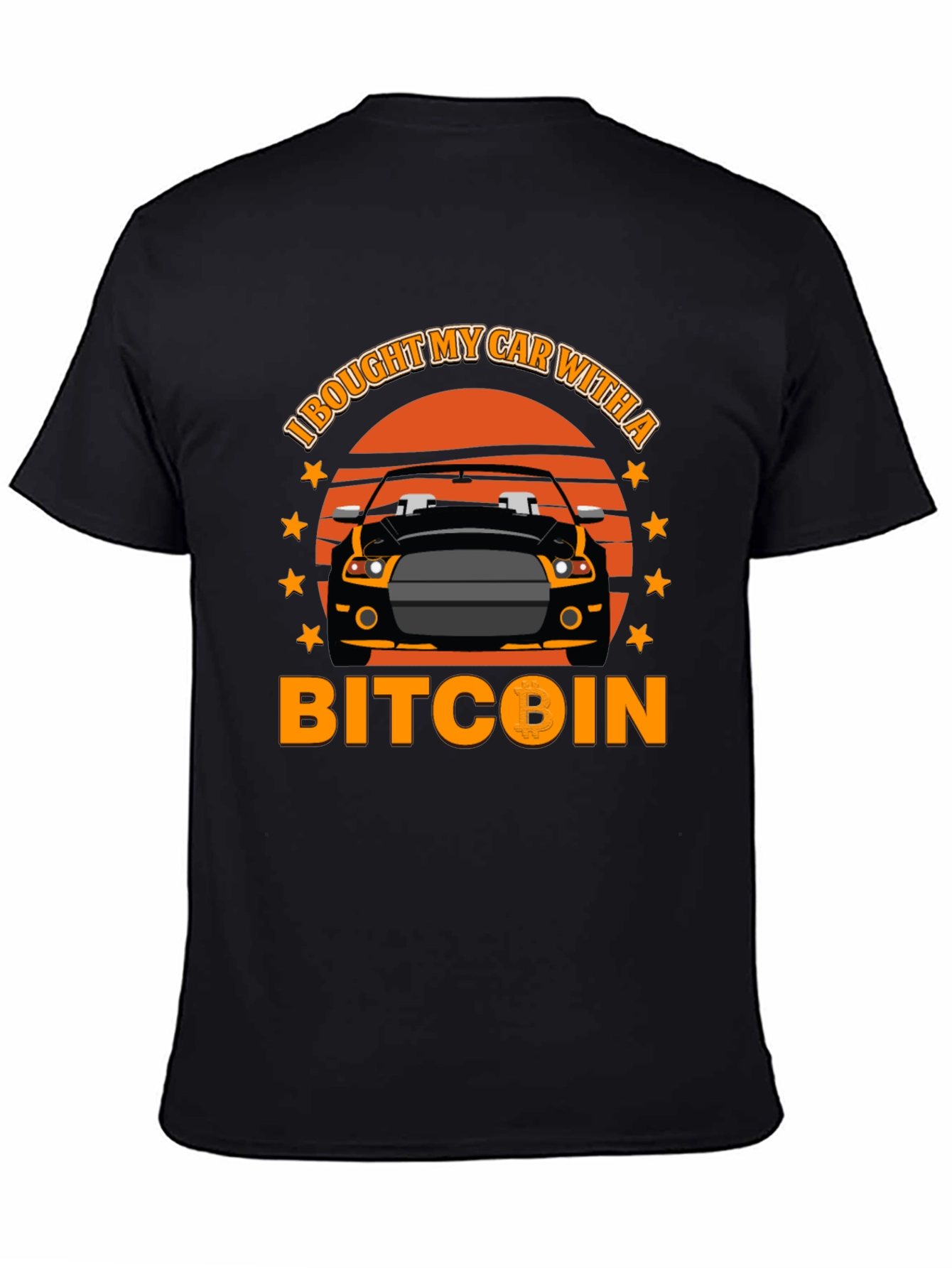 Bitcoin Car T-Shirt - Crypto Investor Tee