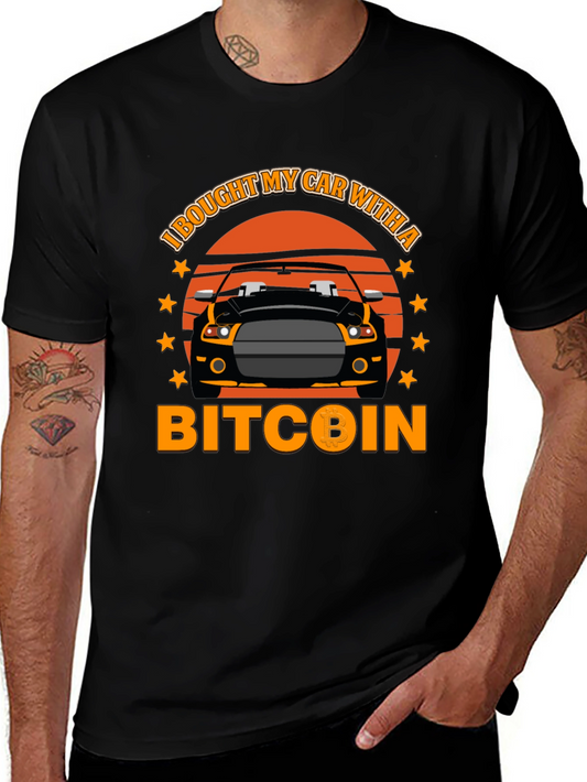 Bitcoin Car T-Shirt - Crypto Investor Tee