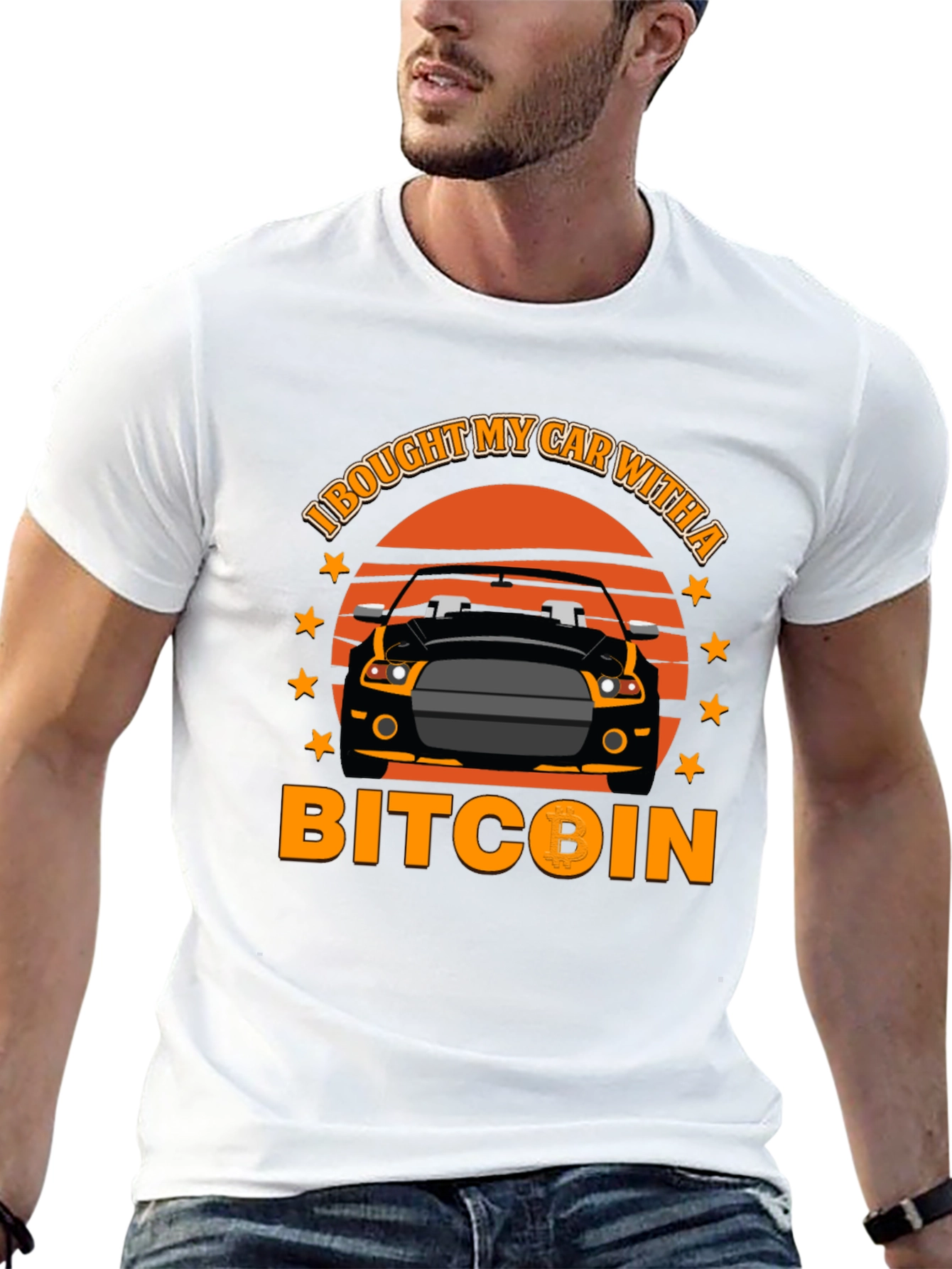 Bitcoin Car T-Shirt - Crypto Investor Tee
