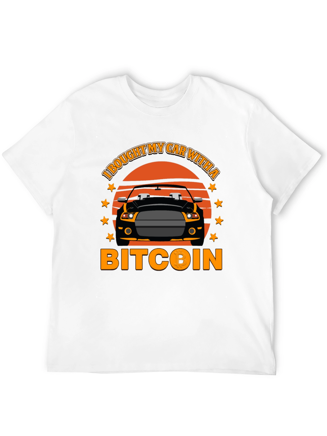 Bitcoin Car T-Shirt - Crypto Investor Tee