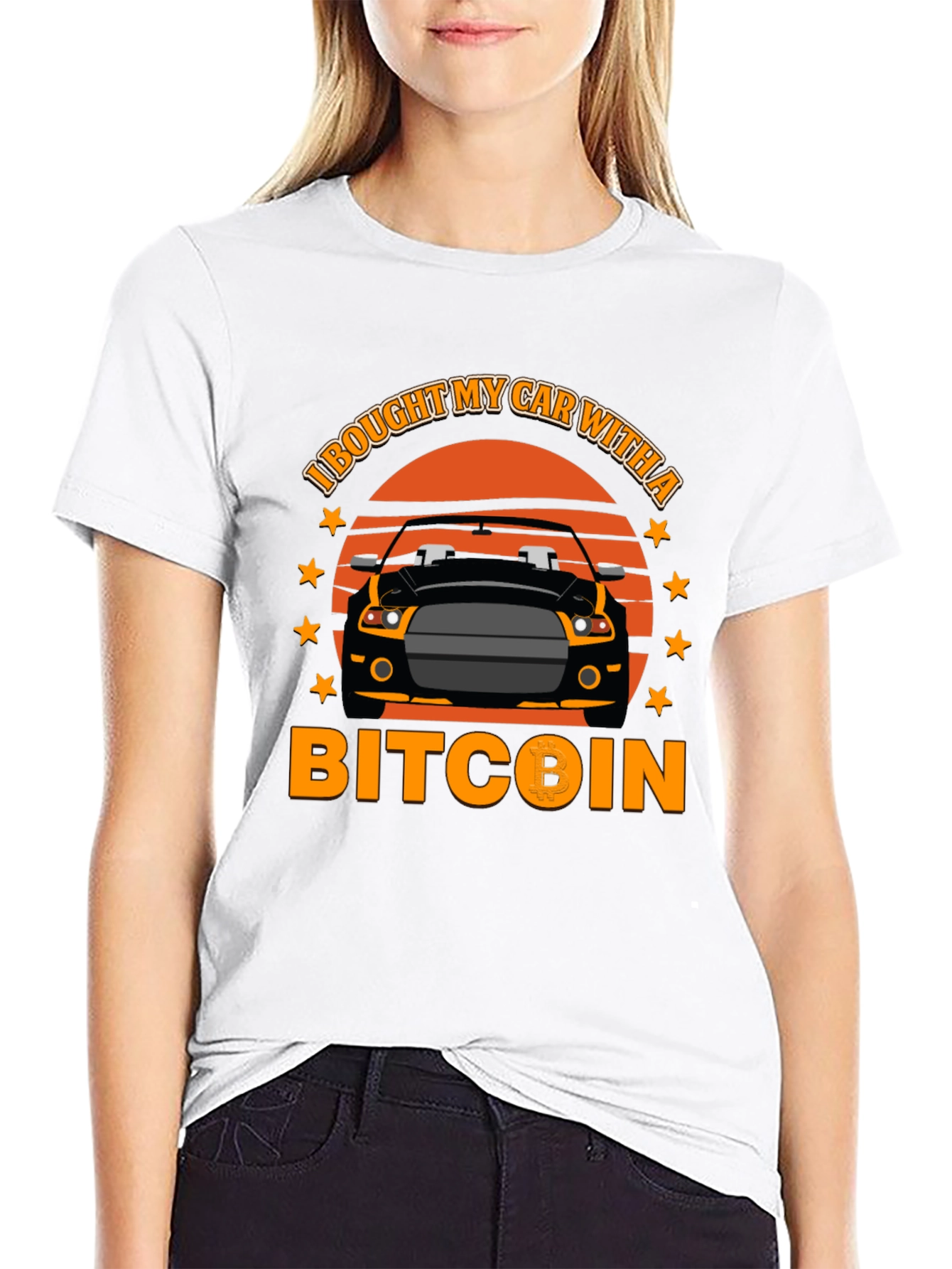 Bitcoin Car T-Shirt - Crypto Investor Tee
