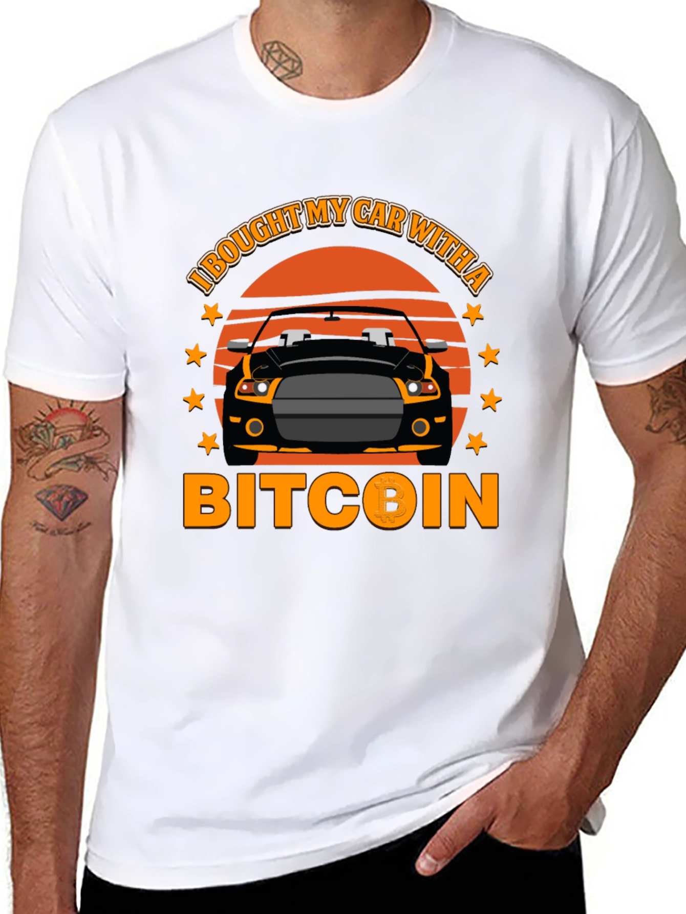 Bitcoin Car T-Shirt - Crypto Investor Tee