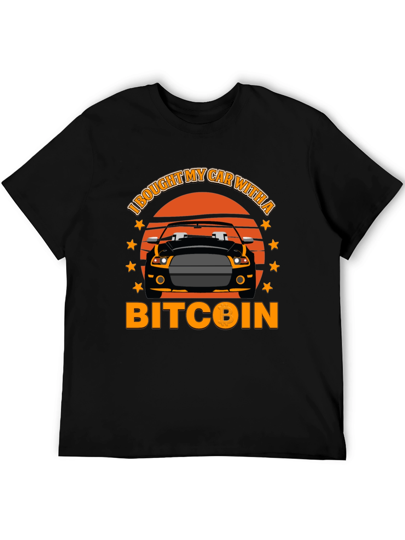 Bitcoin Car T-Shirt - Crypto Investor Tee