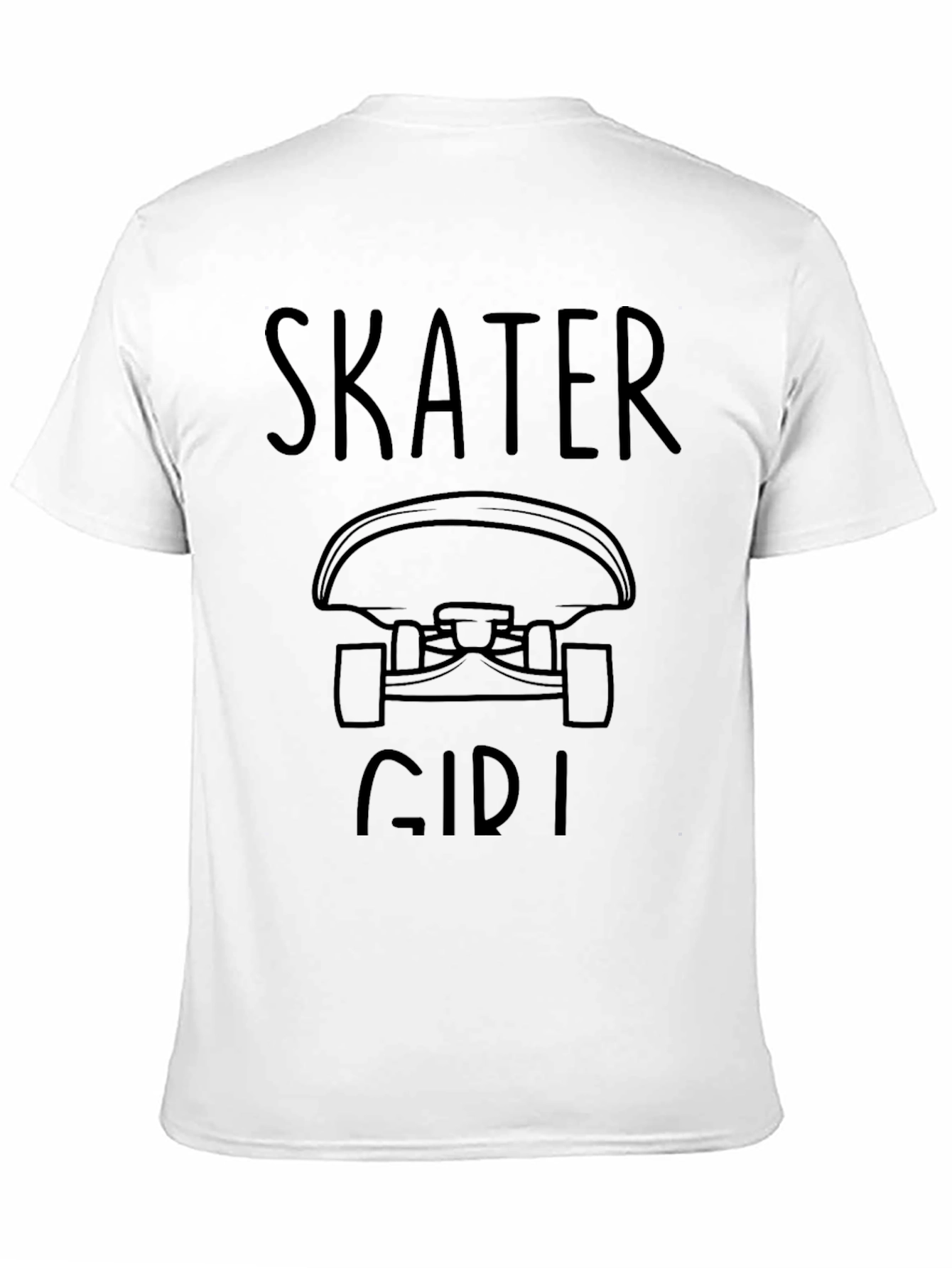 Skater Girl T-Shirt - Casual Graphic Tee