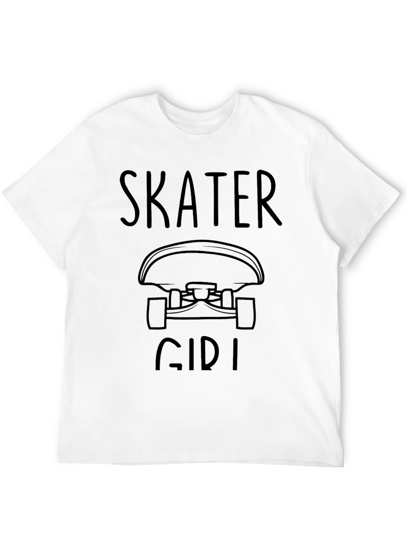 Skater Girl T-Shirt - Casual Graphic Tee