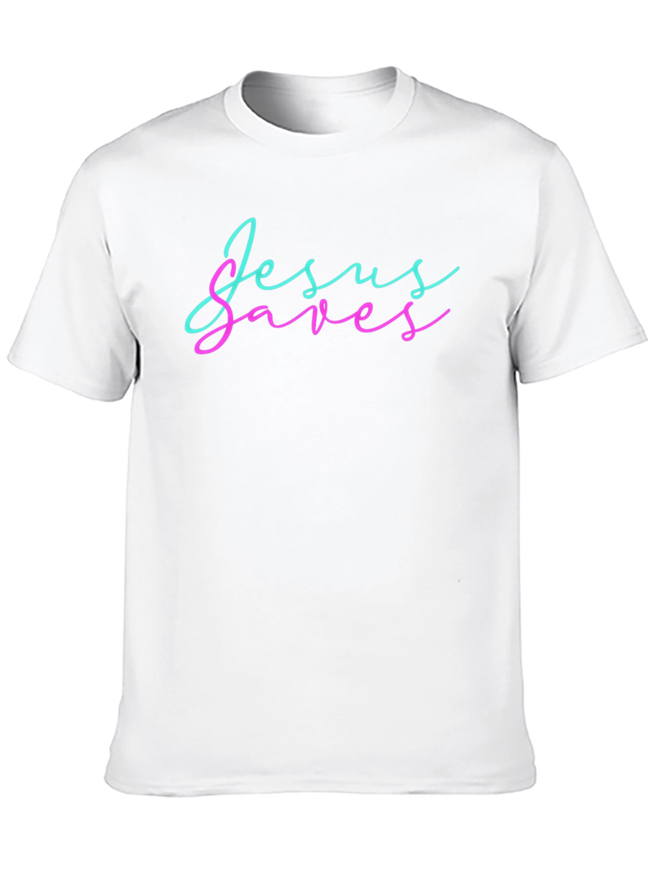 Jesus Saves Black Graphic T-Shirt
