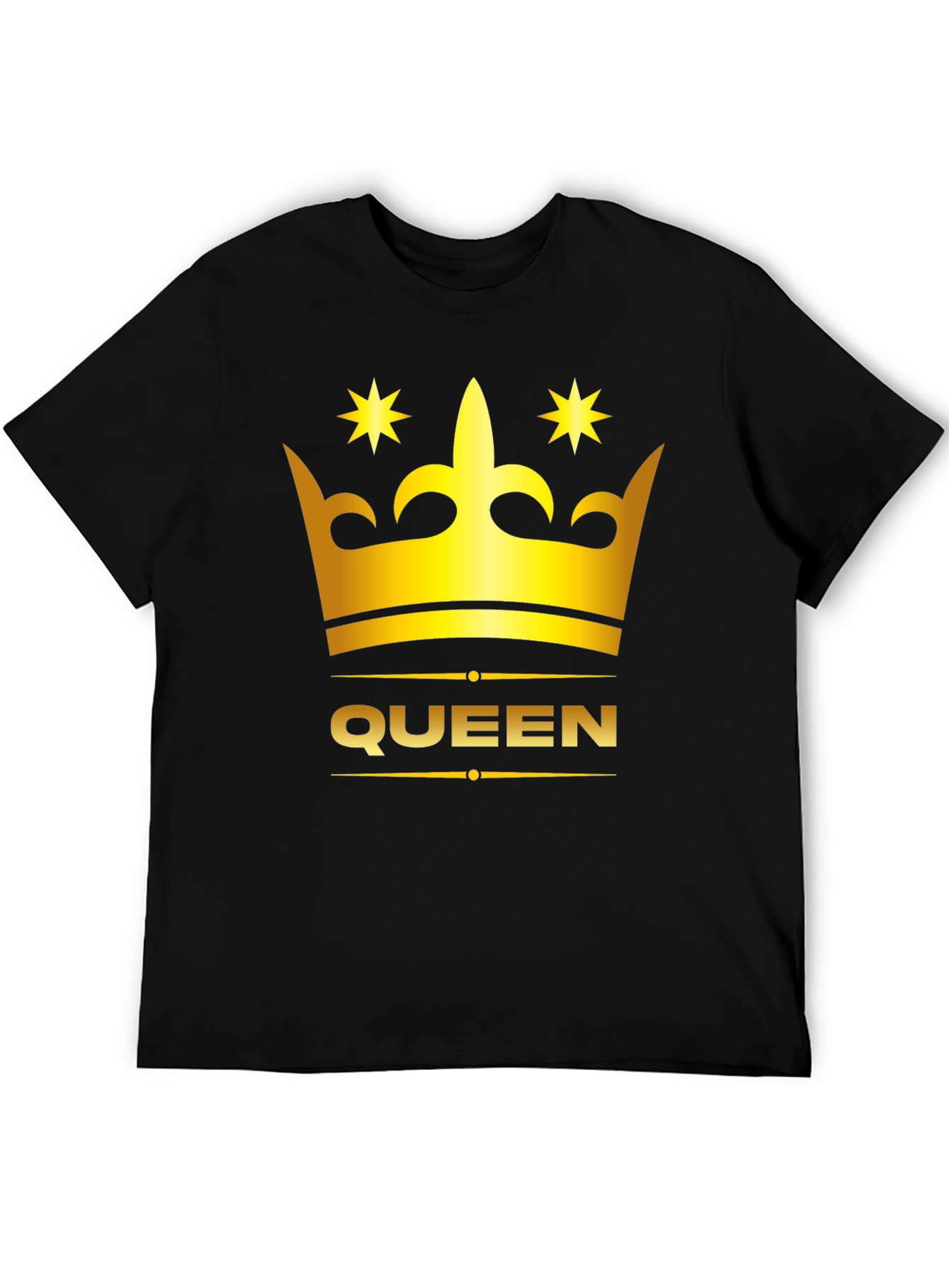 Queen Crown Graphic Tee - Stylish Black T-Shirt