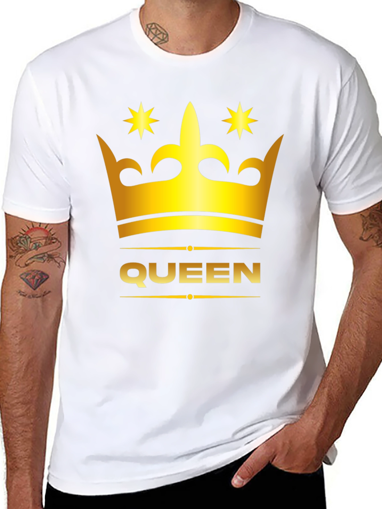 Queen Crown Graphic Tee - Stylish Black T-Shirt