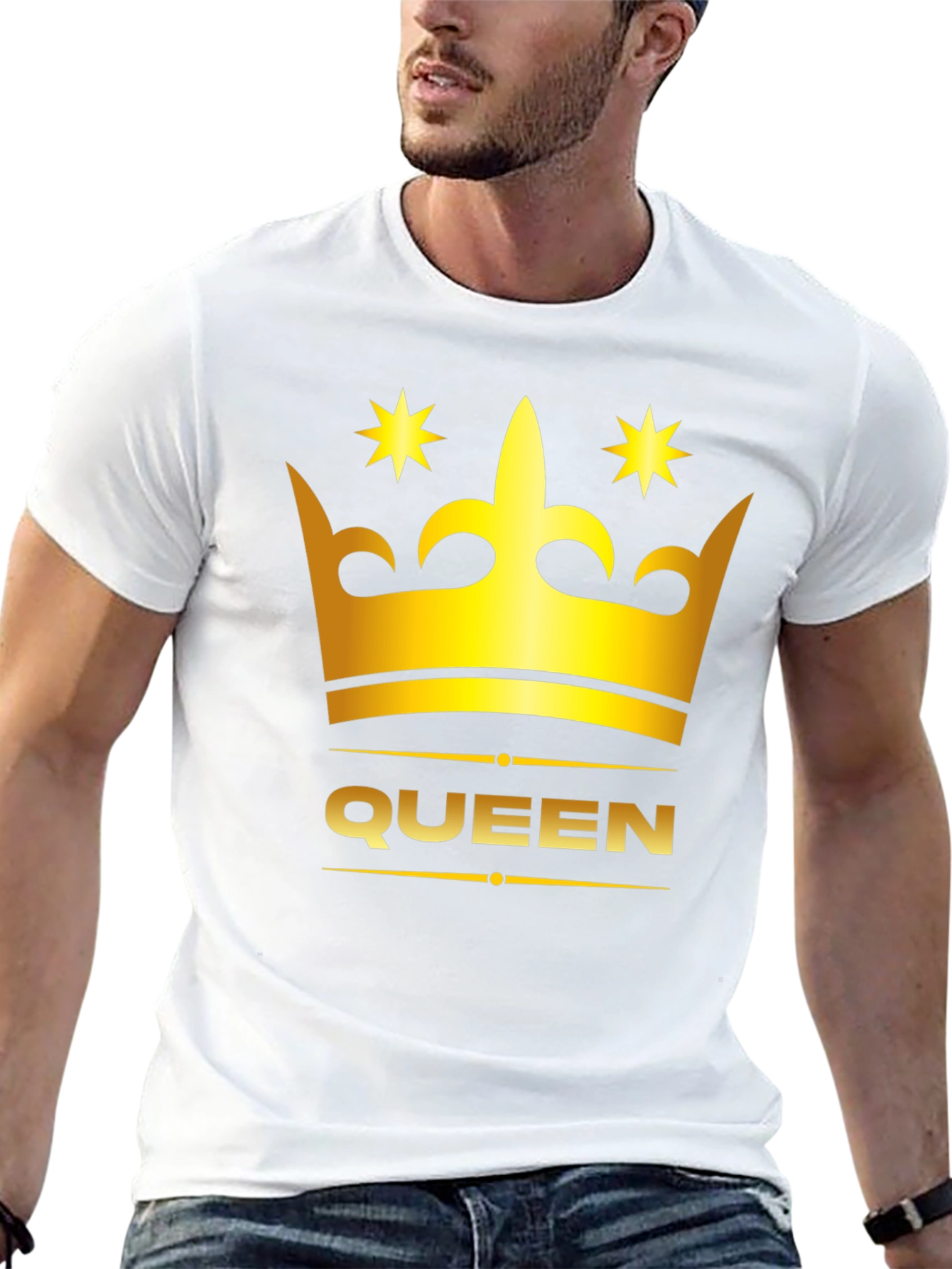 Queen Crown Graphic Tee - Stylish Black T-Shirt