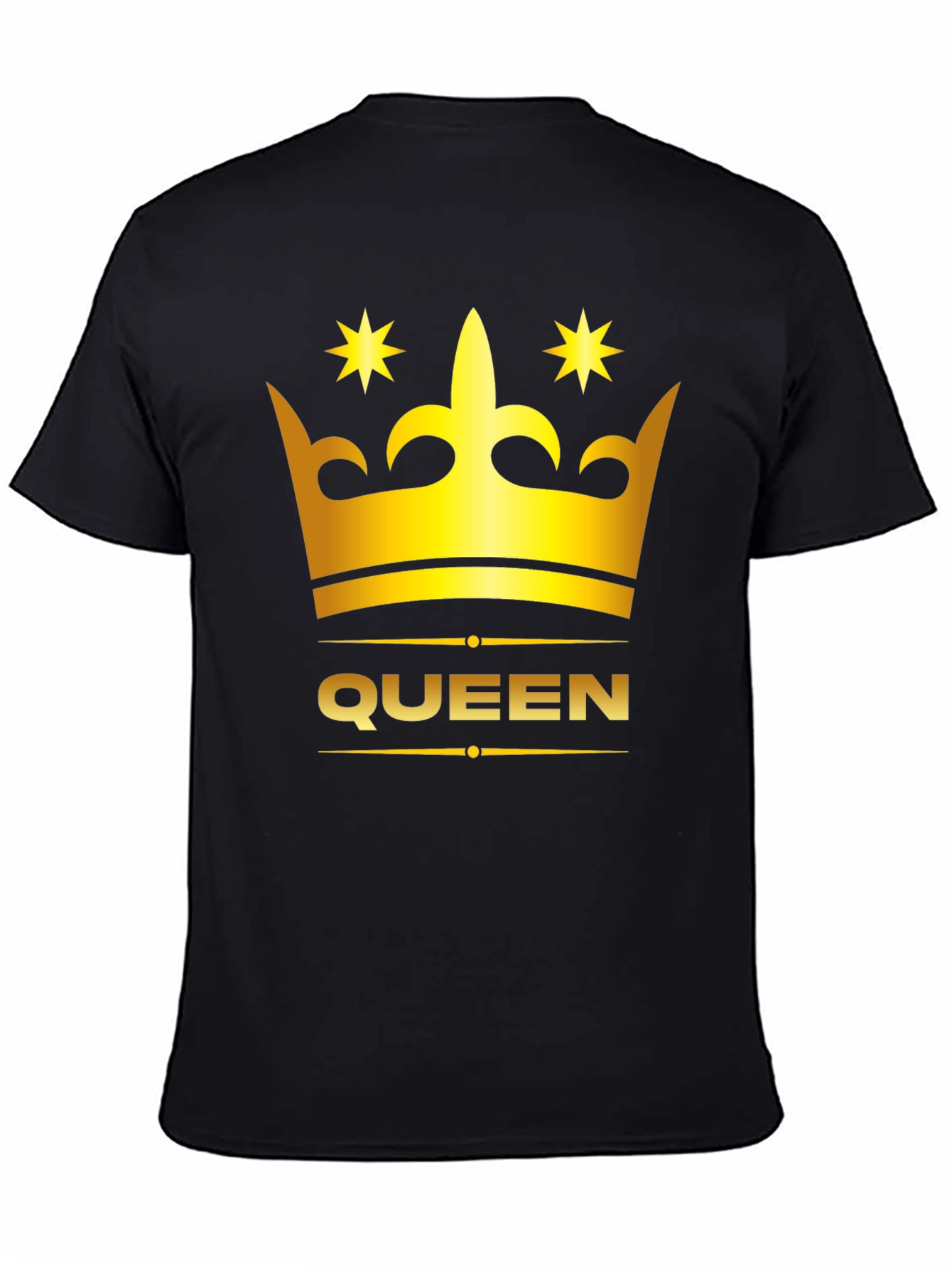 Queen Crown Graphic Tee - Stylish Black T-Shirt