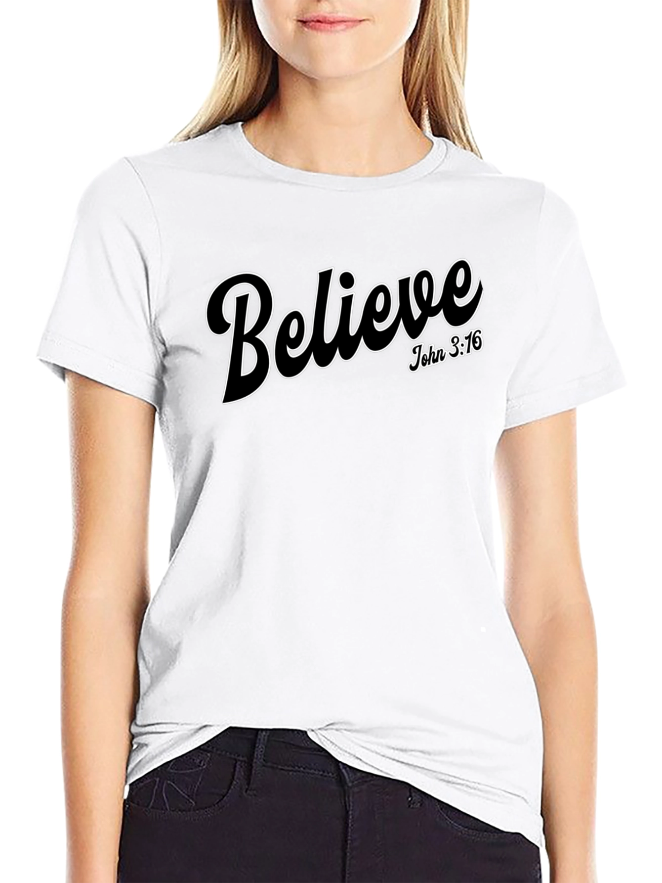 Believe John 3:16 Graphic T-Shirt