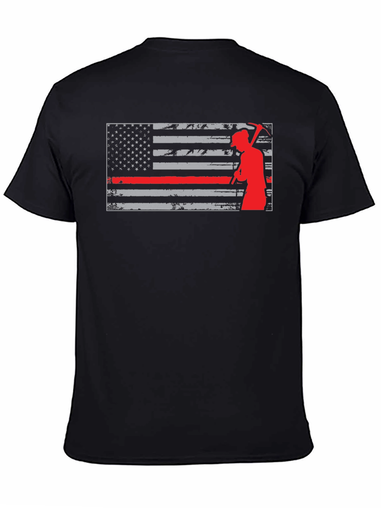 Red Line Miner American Flag T-Shirt