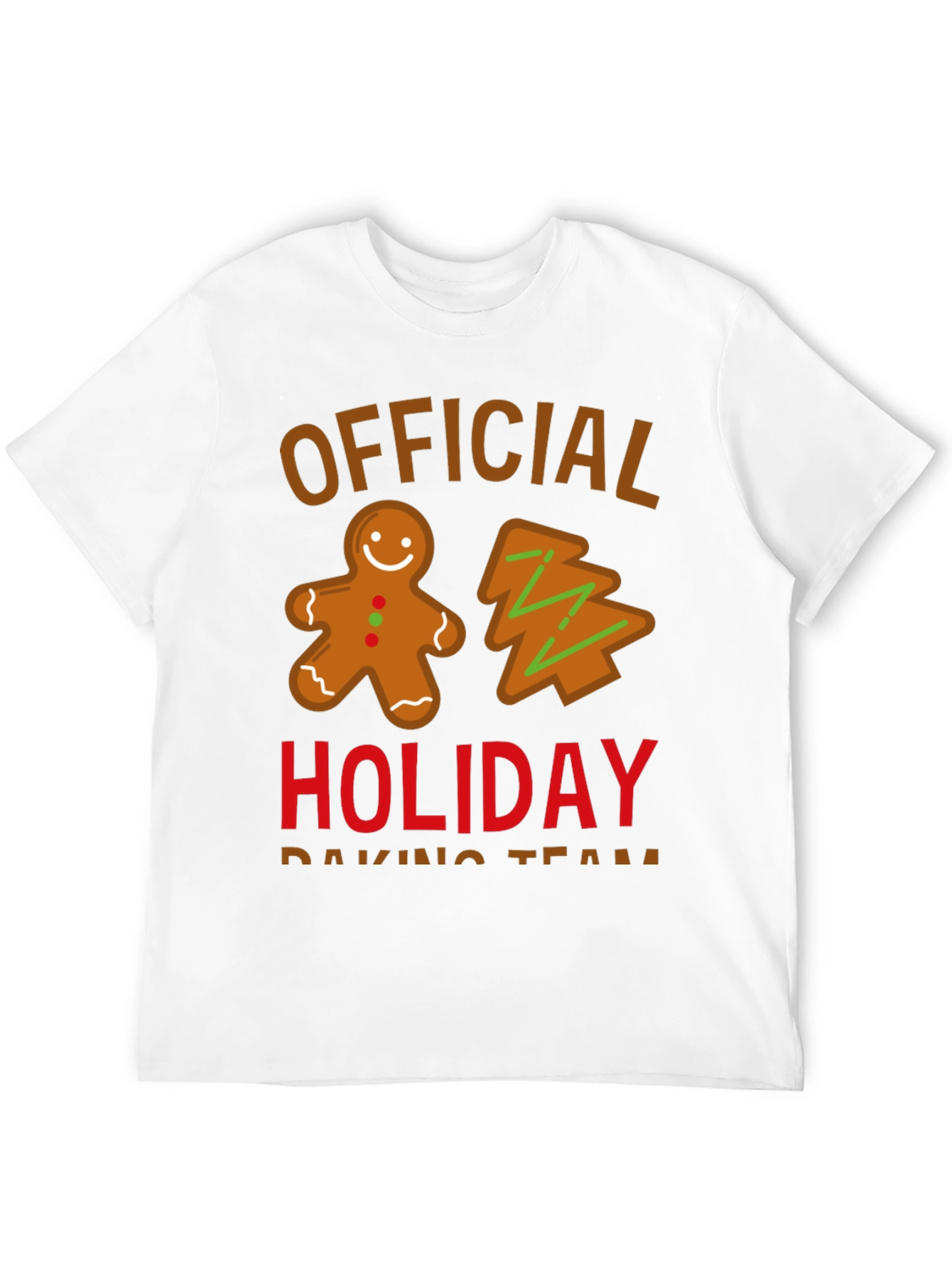 Official Holiday Baking Team Crewneck T-Shirt
