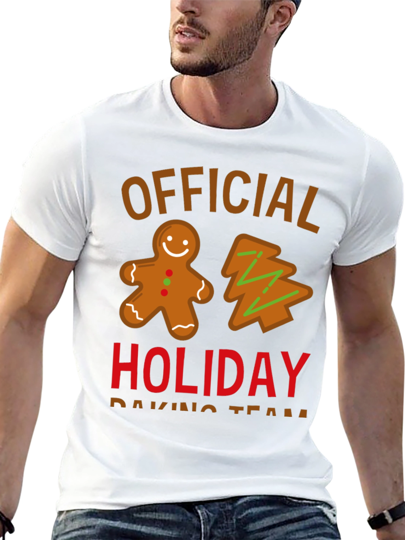 Official Holiday Baking Team Crewneck T-Shirt