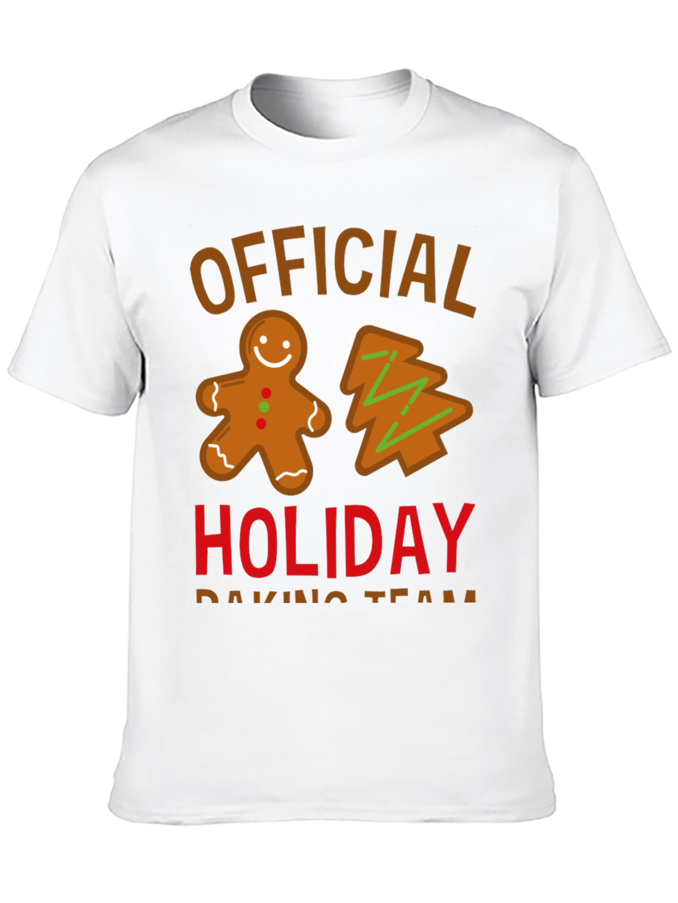 Official Holiday Baking Team Crewneck T-Shirt