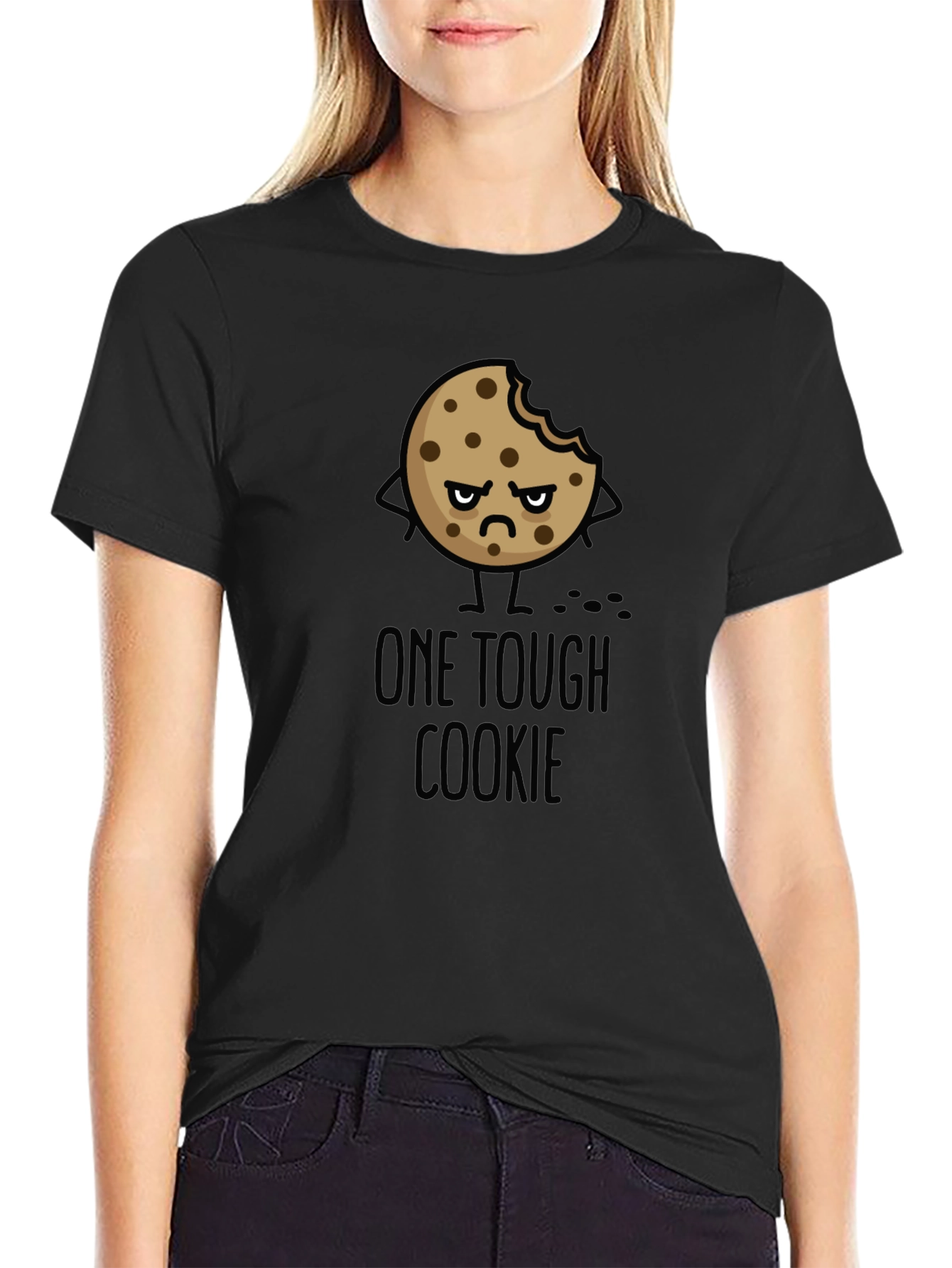 One Tough Cookie Black Graphic Tee