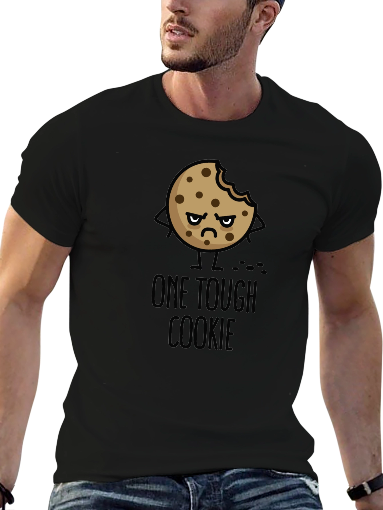 One Tough Cookie Black Graphic Tee