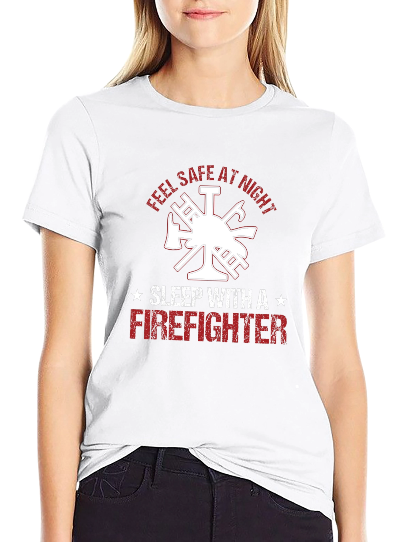Feel Safe at Night Firefighter T-Shirt