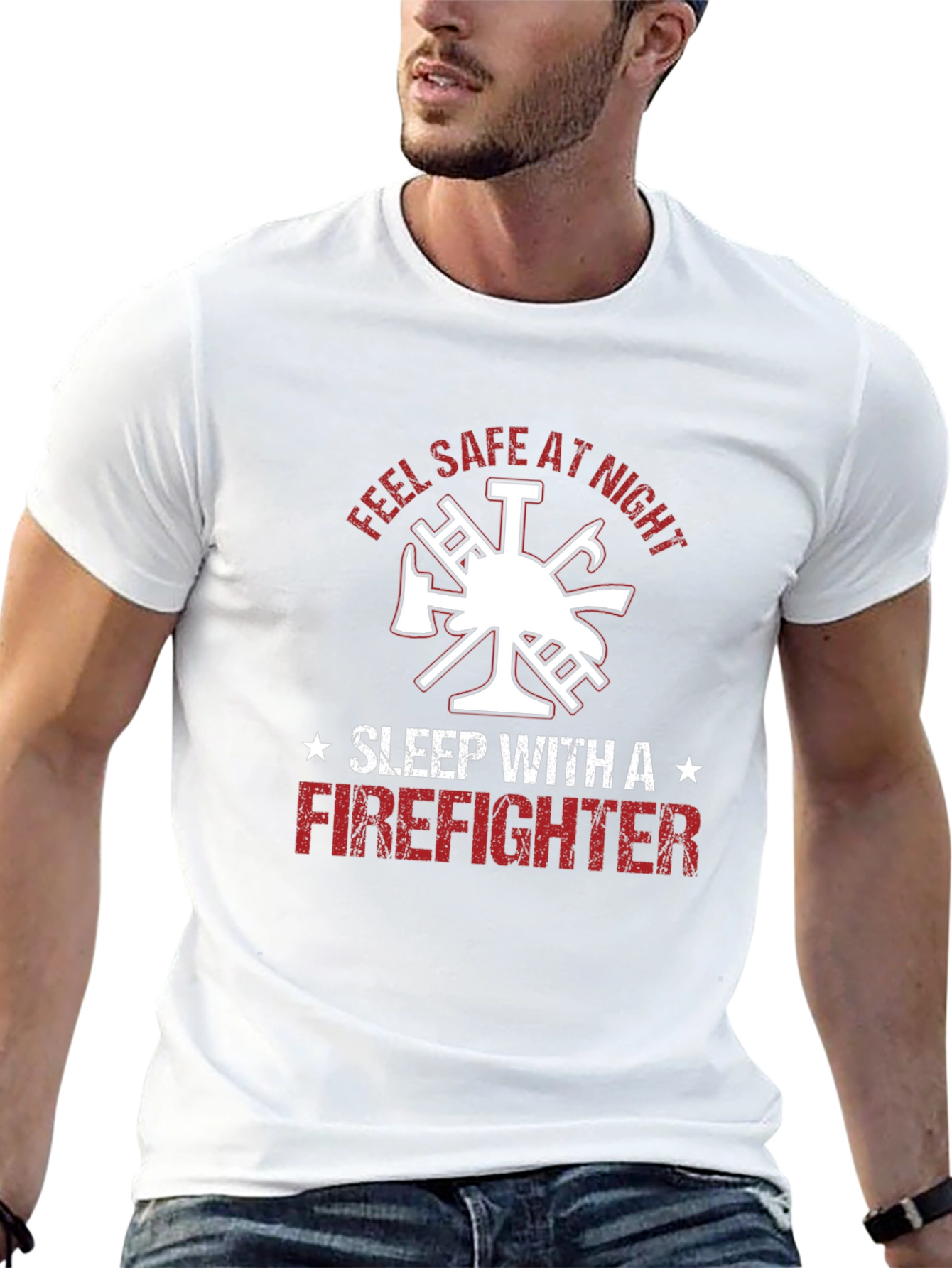 Feel Safe at Night Firefighter T-Shirt