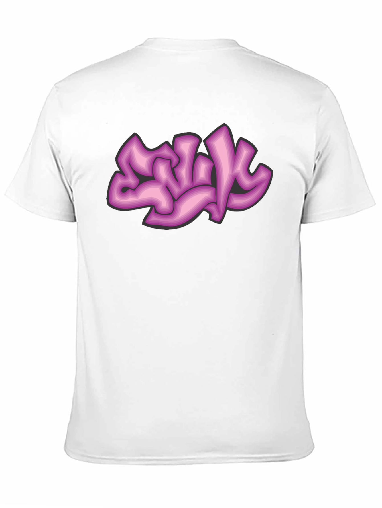 Graffiti Style Graphic Tee - Black Cotton Comfort
