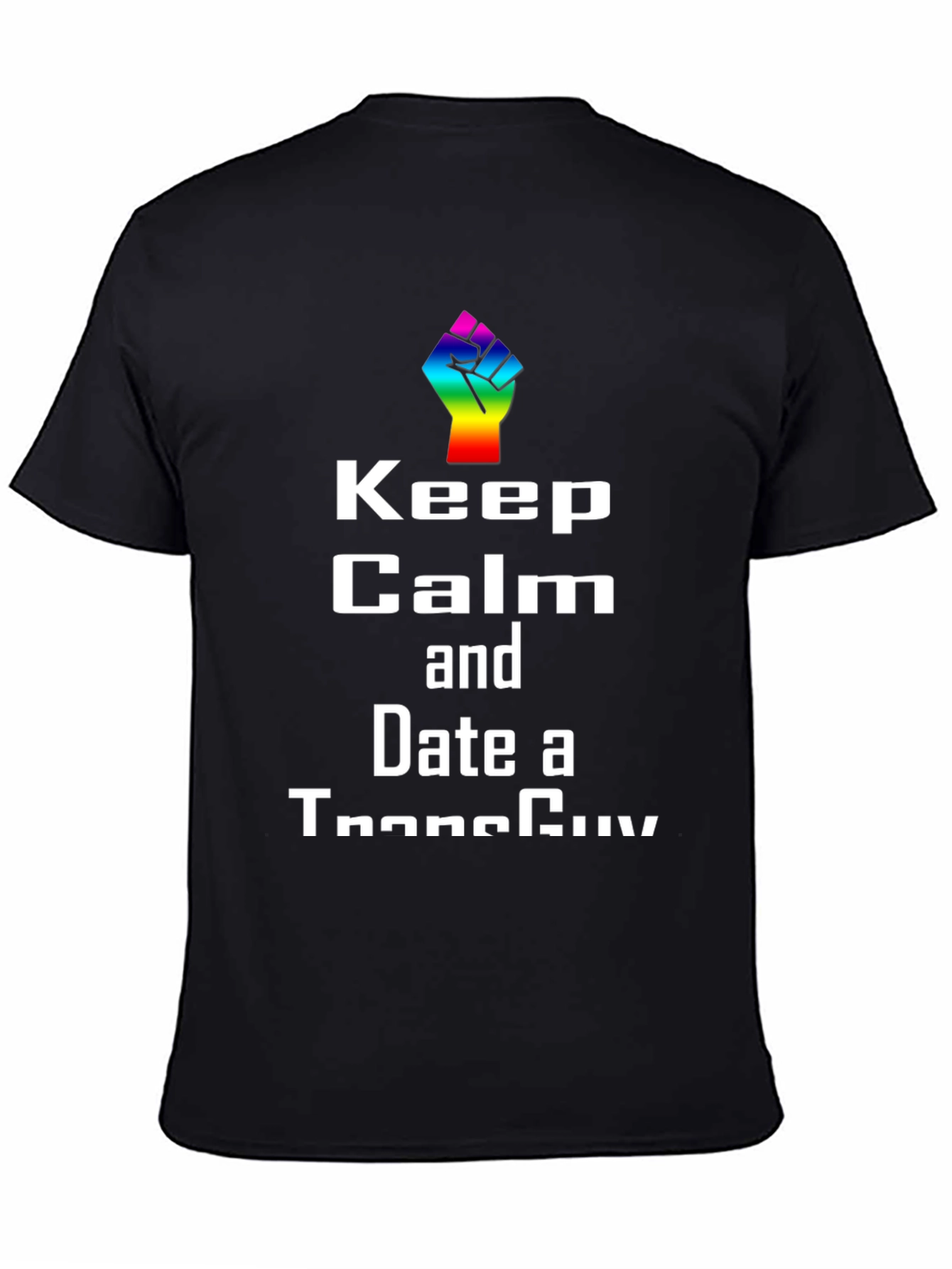 Keep Calm Transguy Pride Graphic T-Shirt