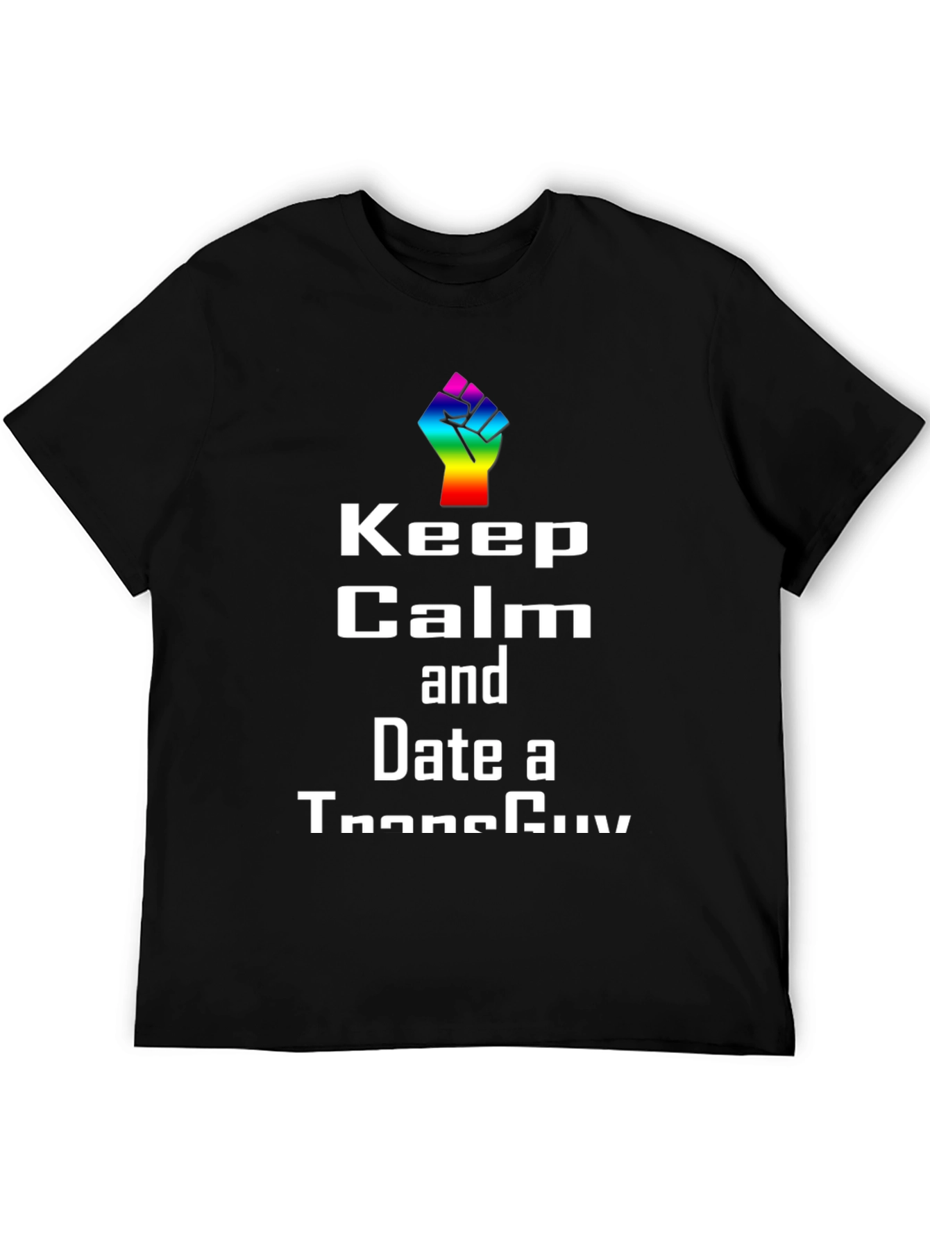 Keep Calm Transguy Pride Graphic T-Shirt