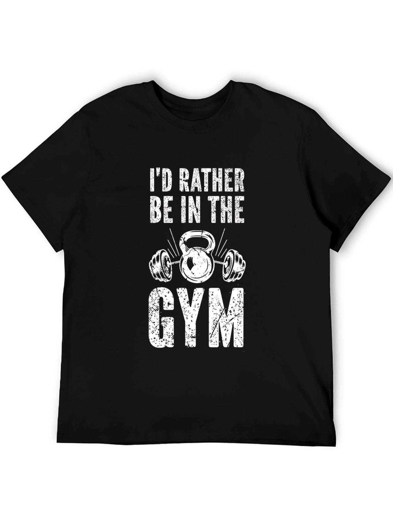 Gym Lover Graphic Tee - Black