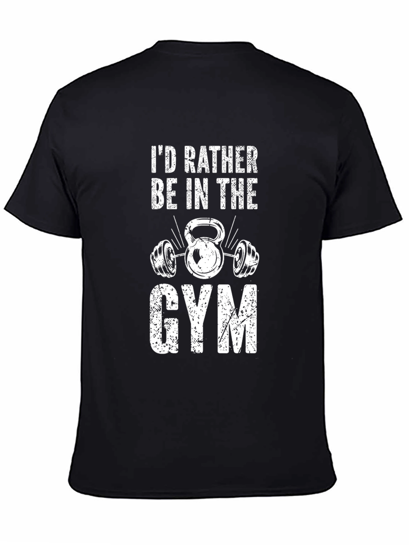 Gym Lover Graphic Tee - Black