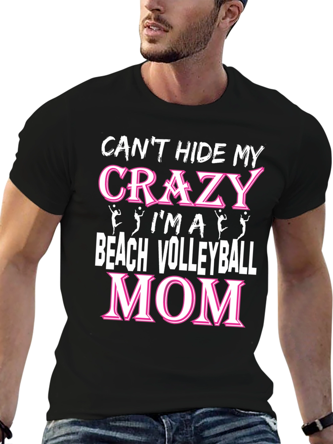 Crazy Beach Volleyball Mom T-Shirt