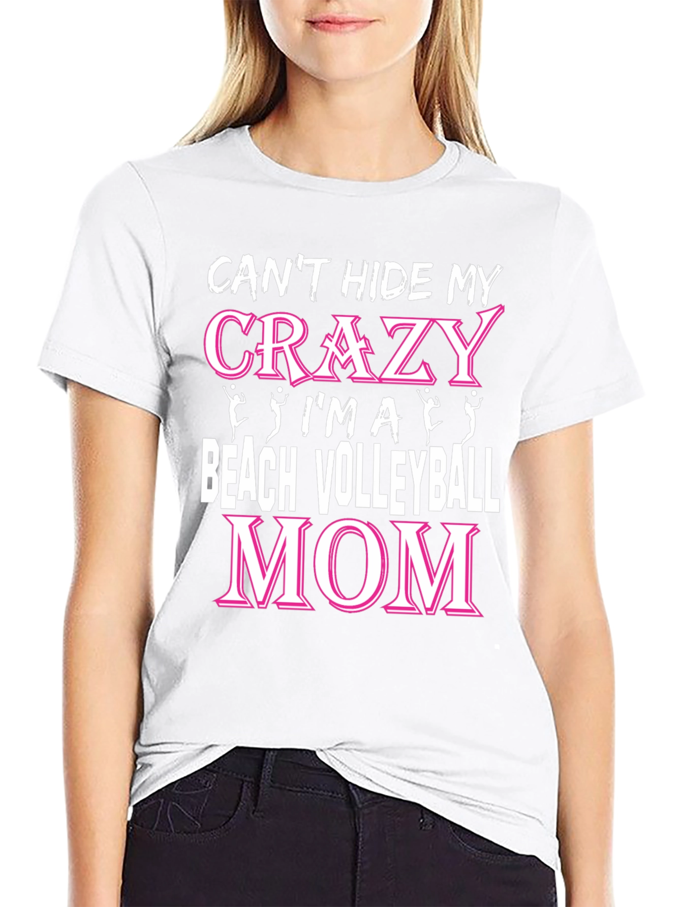 Crazy Beach Volleyball Mom T-Shirt