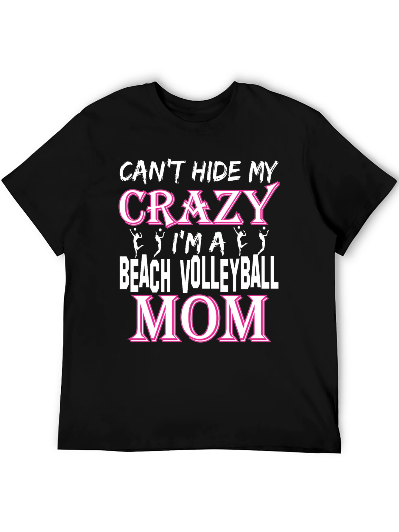 Crazy Beach Volleyball Mom T-Shirt