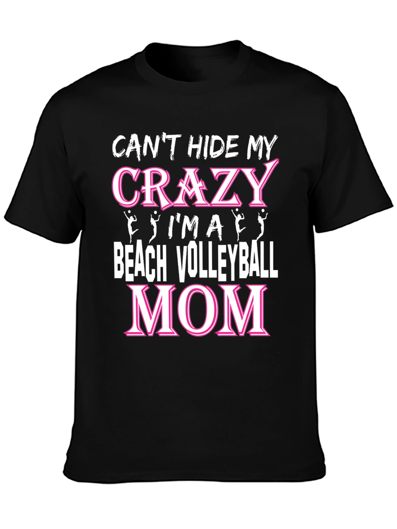 Crazy Beach Volleyball Mom T-Shirt