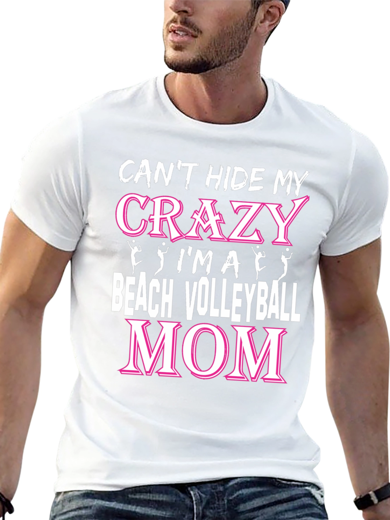 Crazy Beach Volleyball Mom T-Shirt