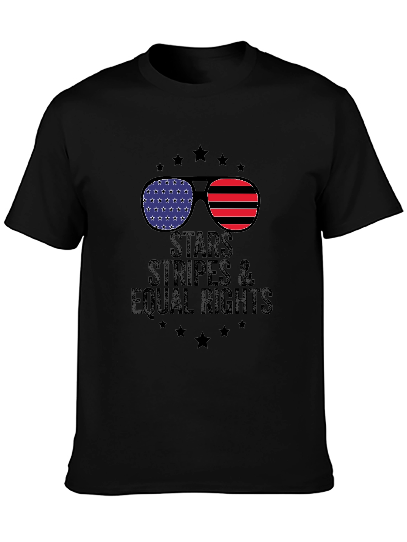 Stars Stripes & Equal Rights Graphic T-Shirt