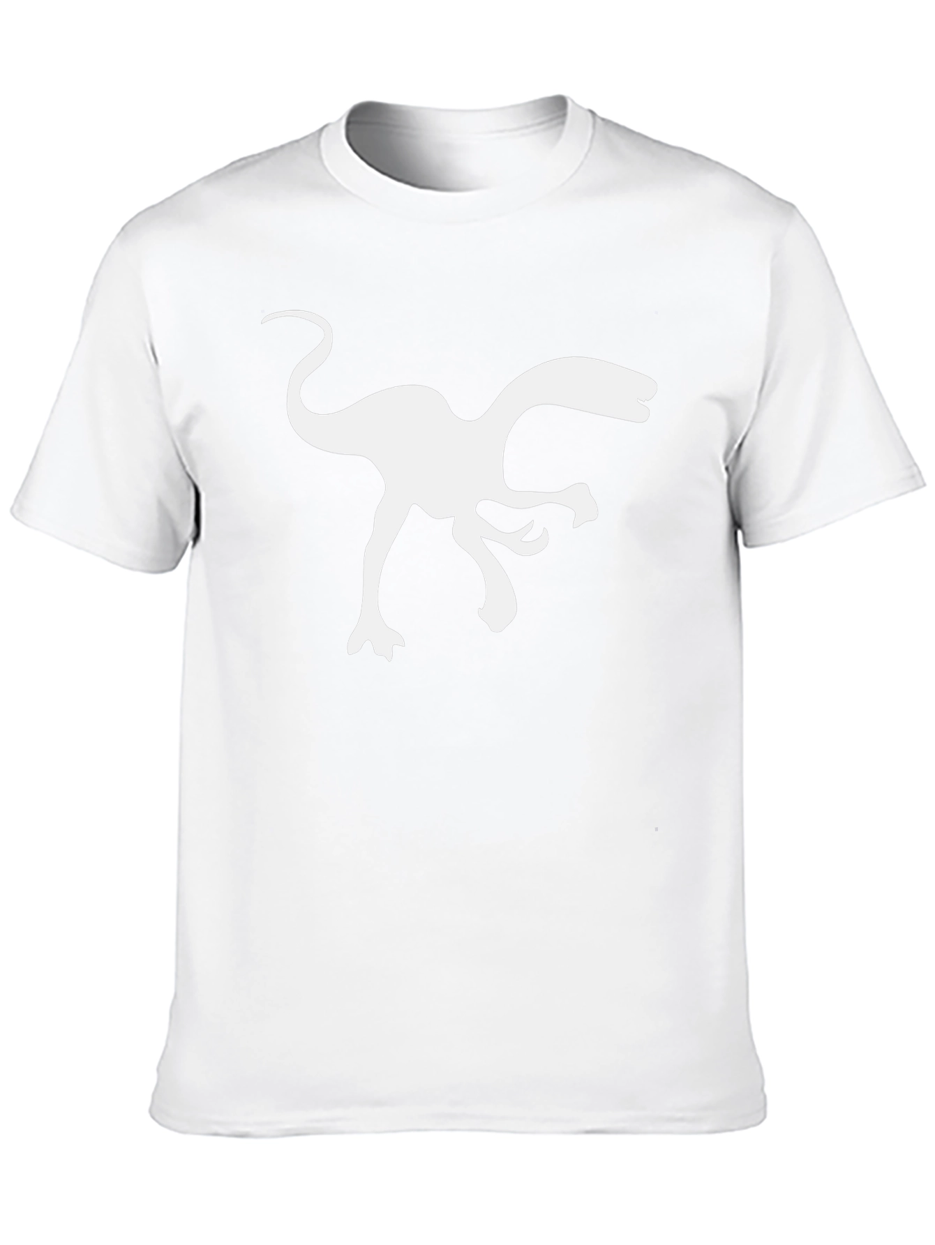 Dino Silhouette Tee - Black Cotton T-Shirt