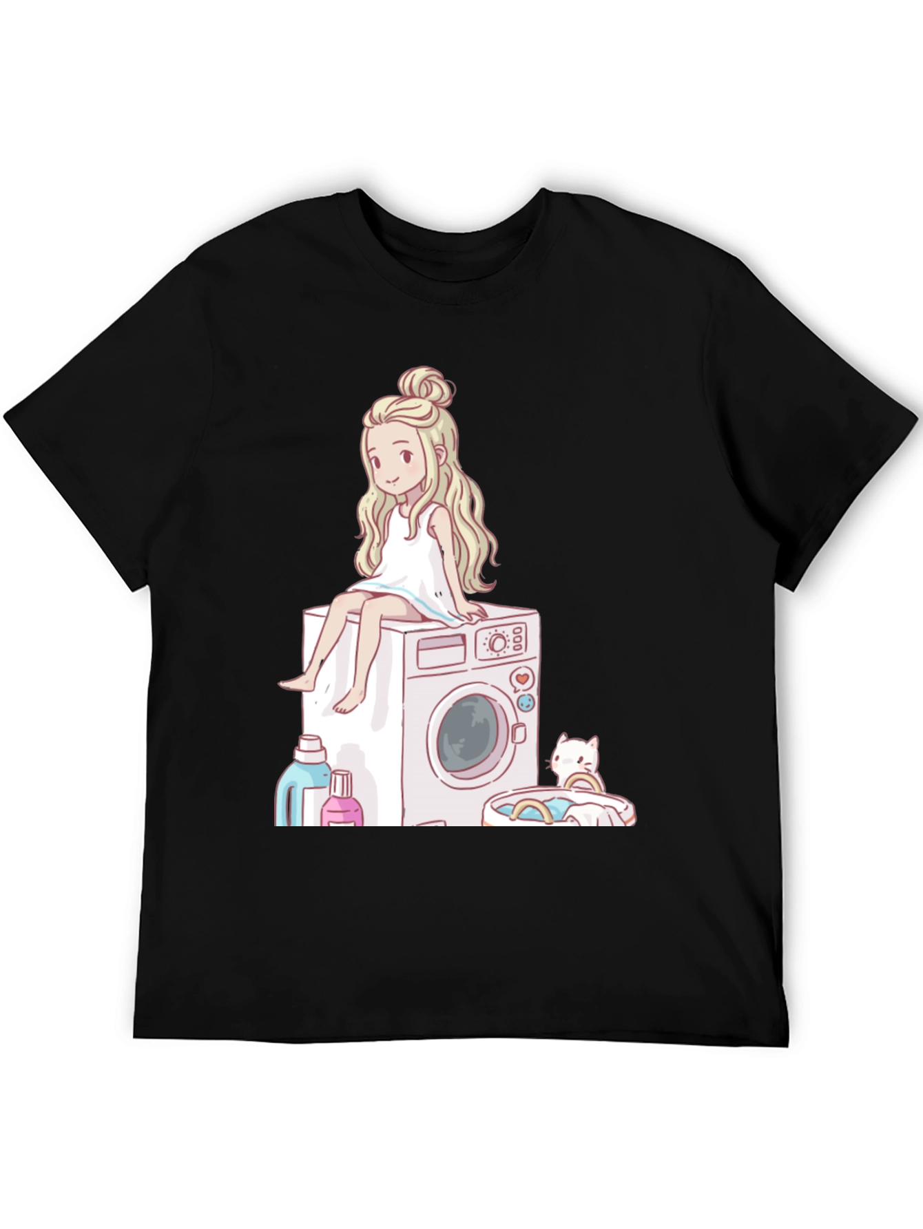 Laundry Day Cartoon Graphic Tee