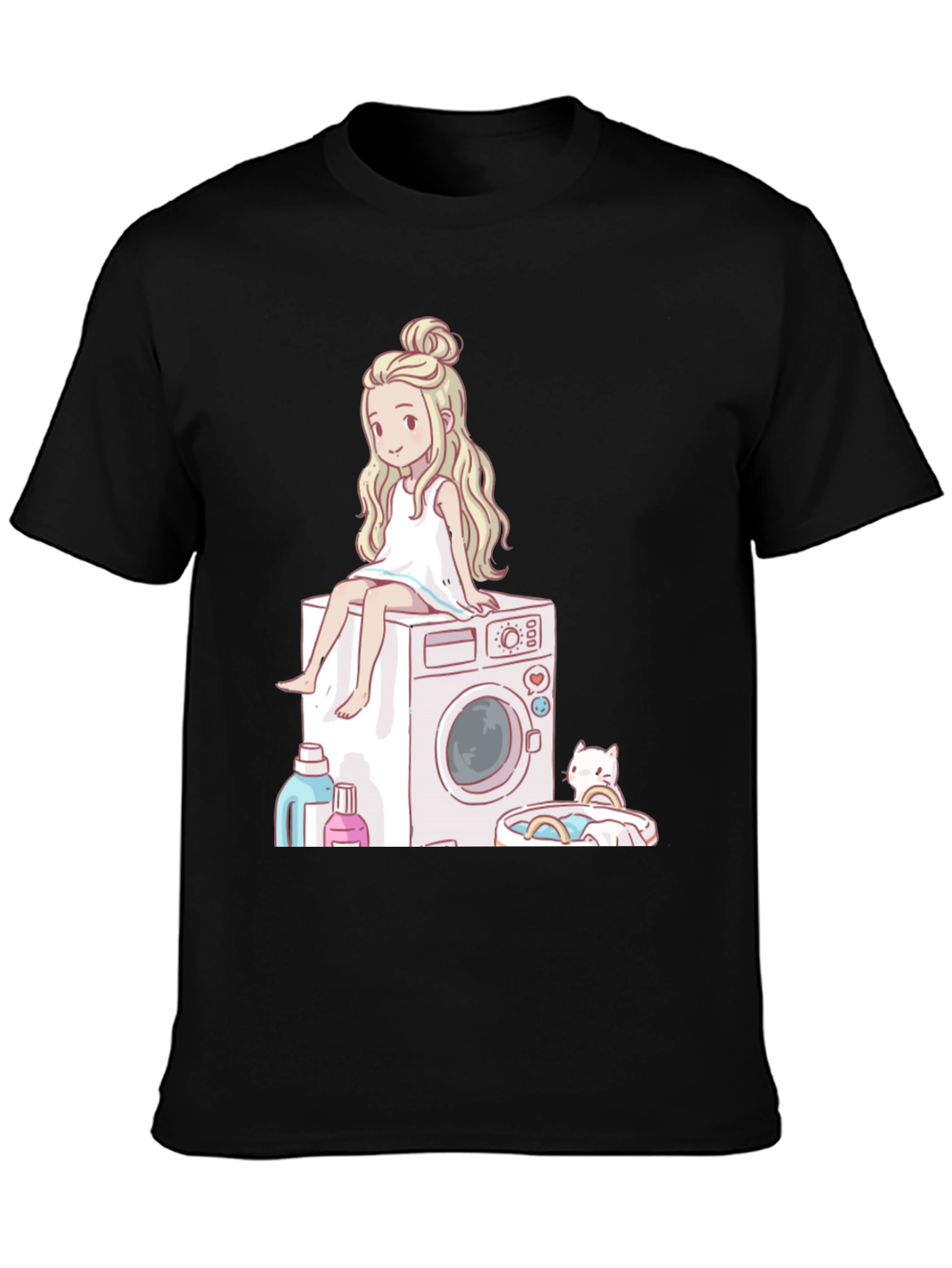 Laundry Day Cartoon Graphic Tee
