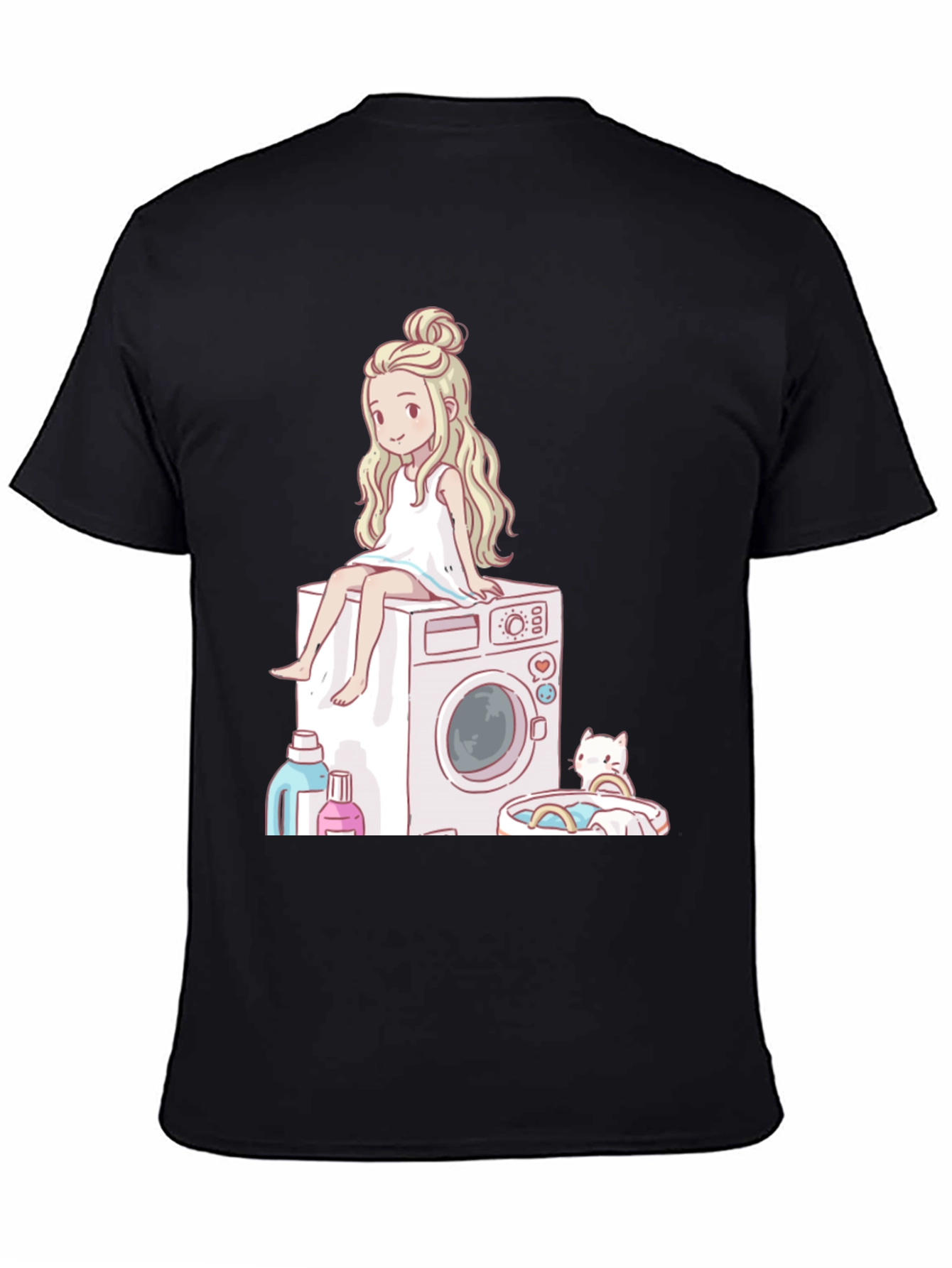 Laundry Day Cartoon Graphic Tee