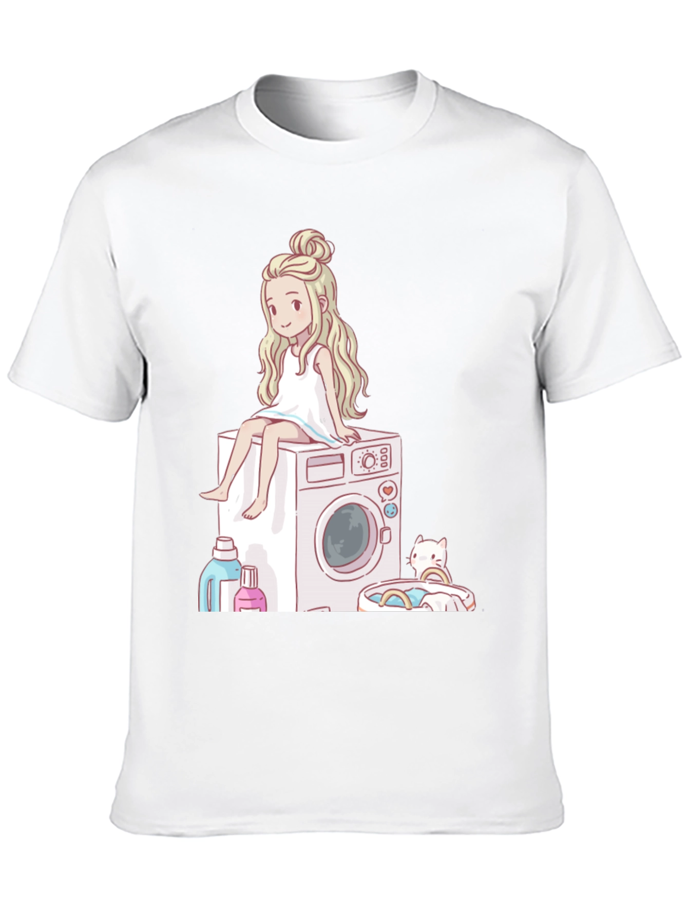 Laundry Day Cartoon Graphic Tee
