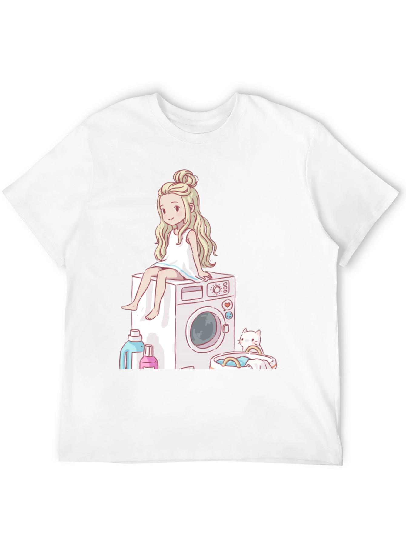 Laundry Day Cartoon Graphic Tee