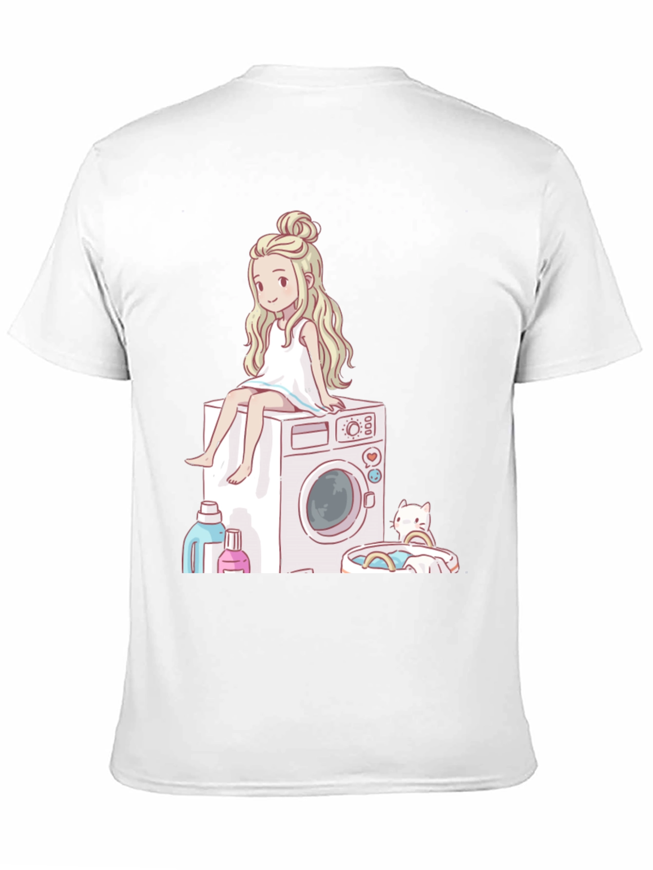Laundry Day Cartoon Graphic Tee