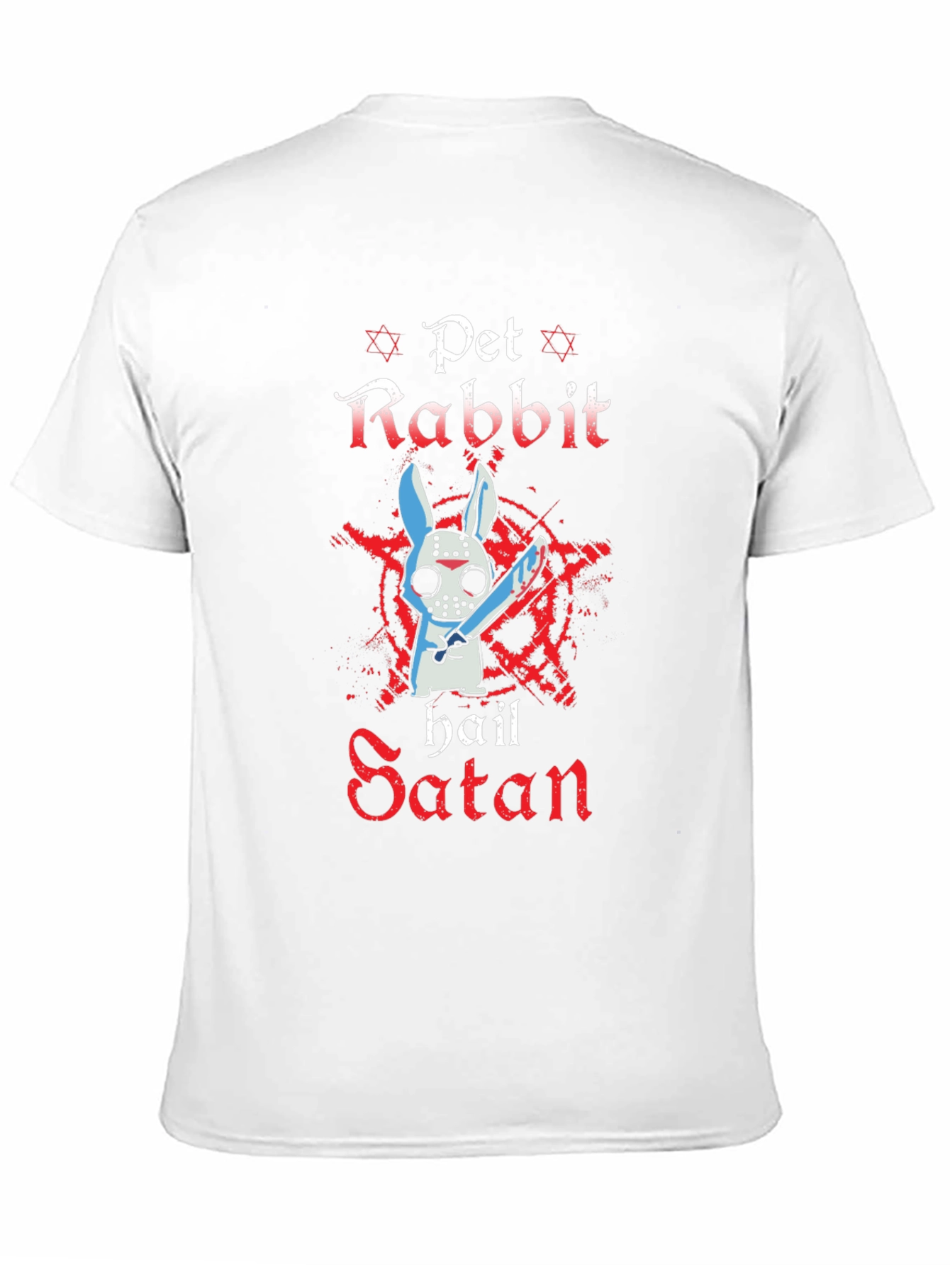 Pet Rabbit Hail Satan T-Shirt