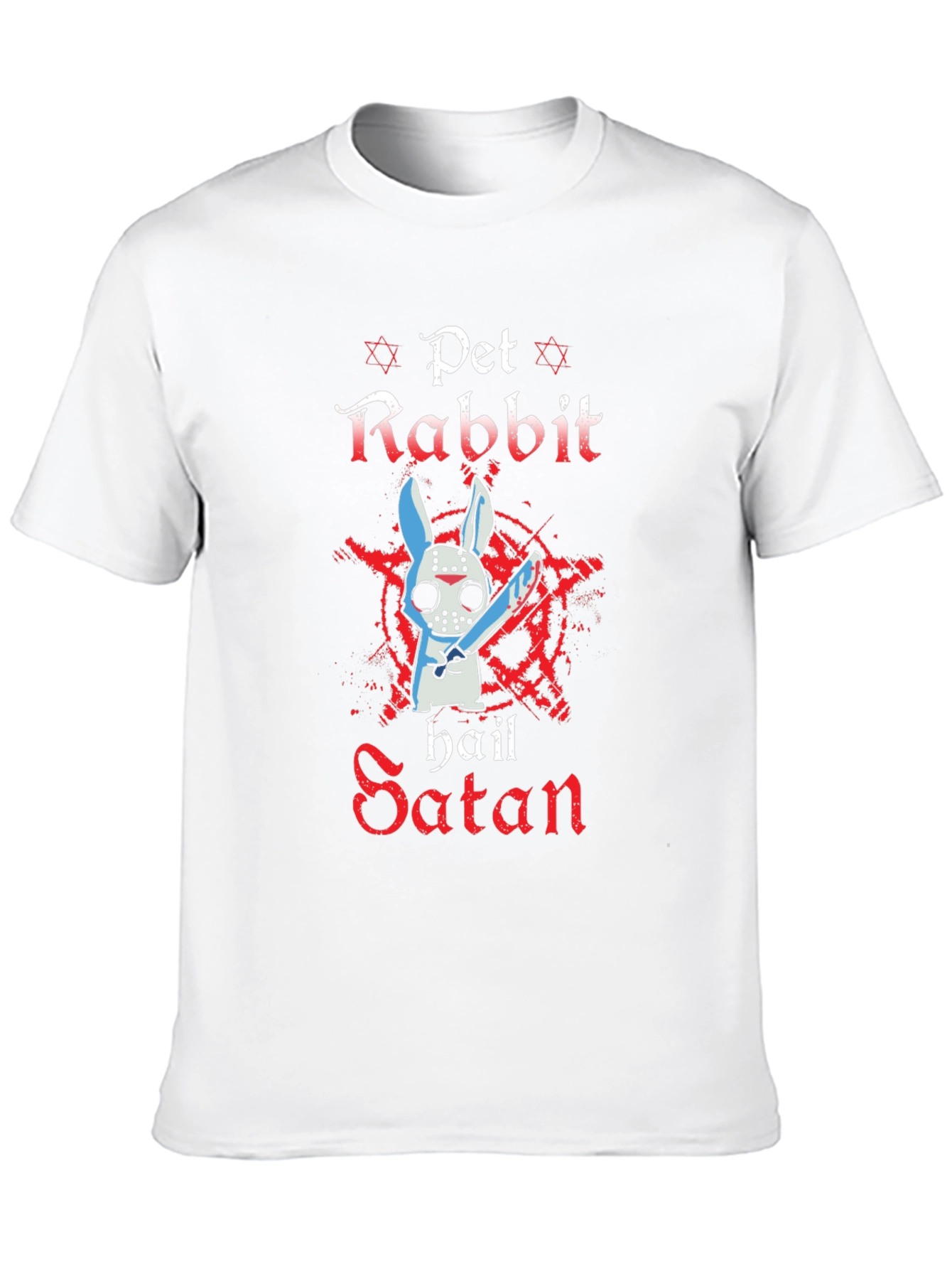 Pet Rabbit Hail Satan T-Shirt