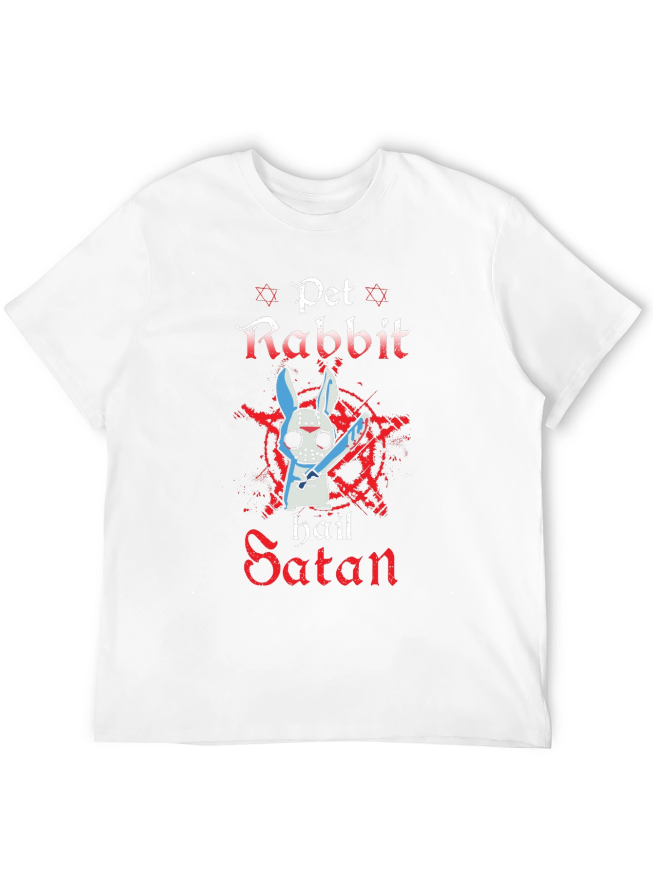 Pet Rabbit Hail Satan T-Shirt