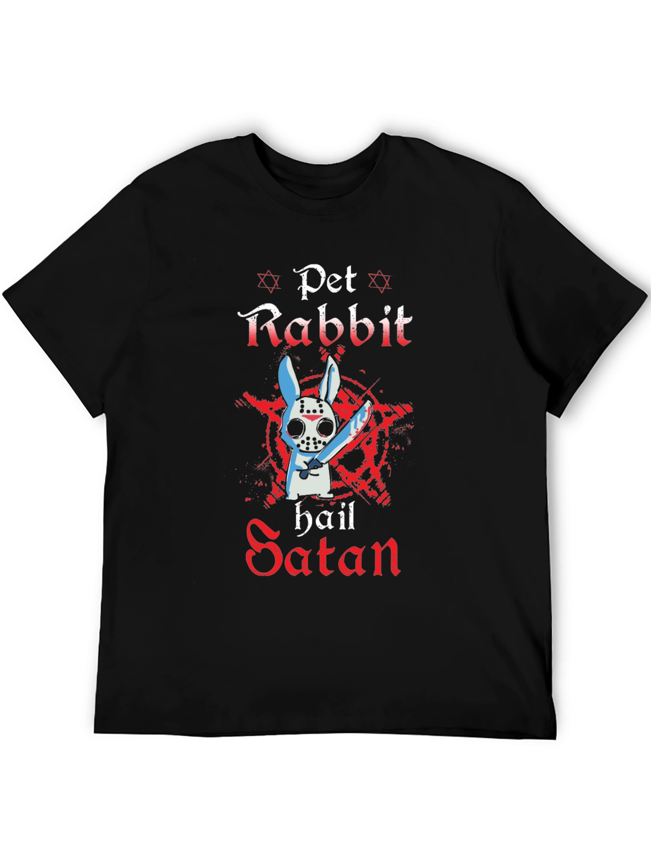 Pet Rabbit Hail Satan T-Shirt